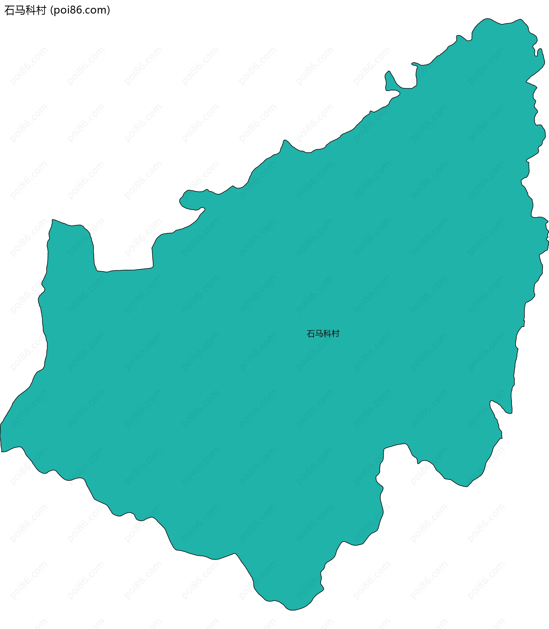 石马科村边界地图