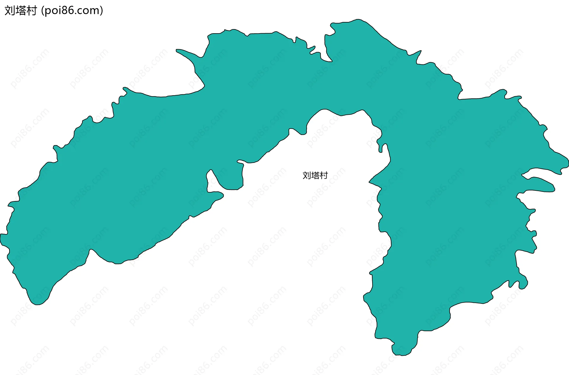 刘塔村边界地图
