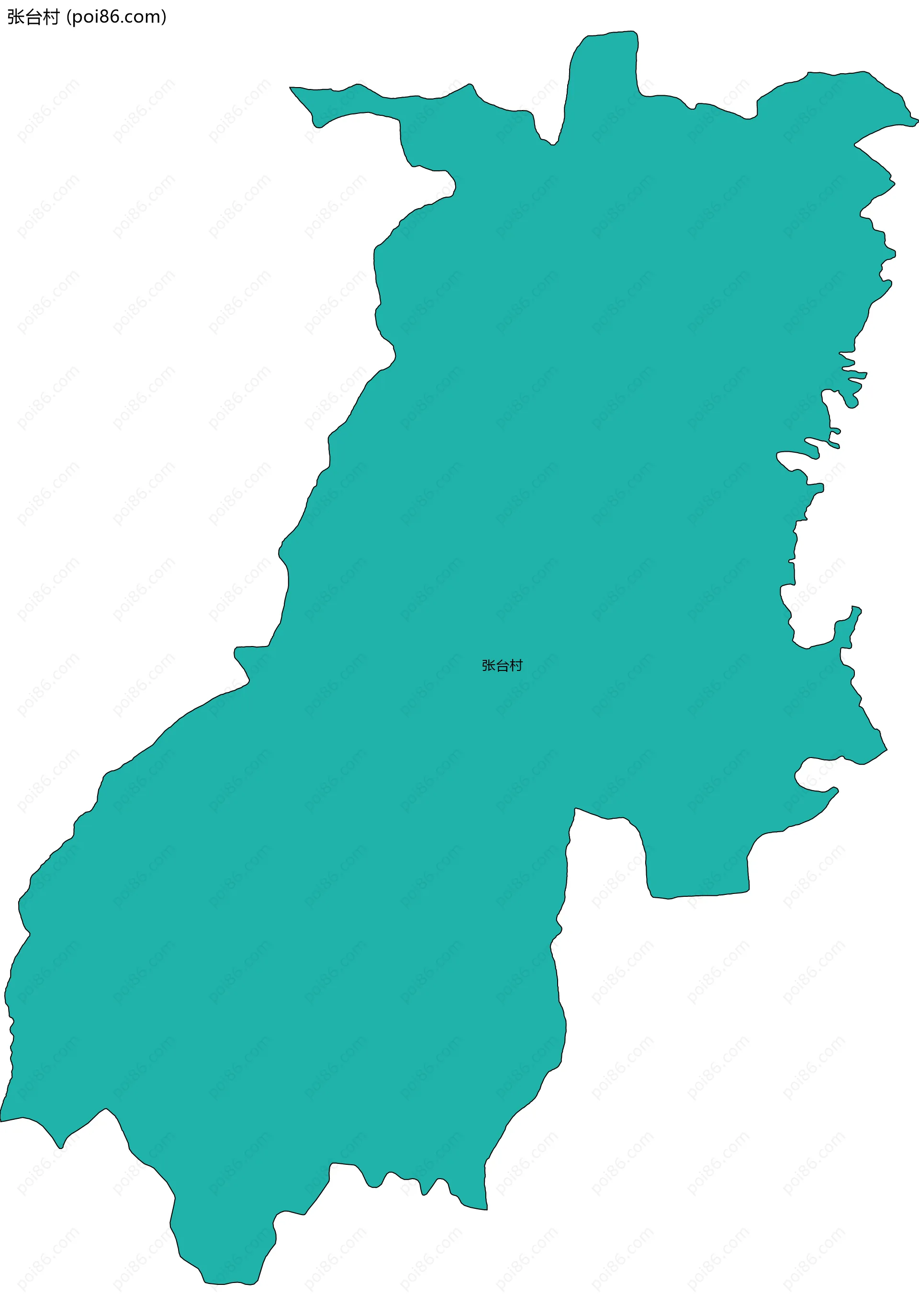 张台村边界地图
