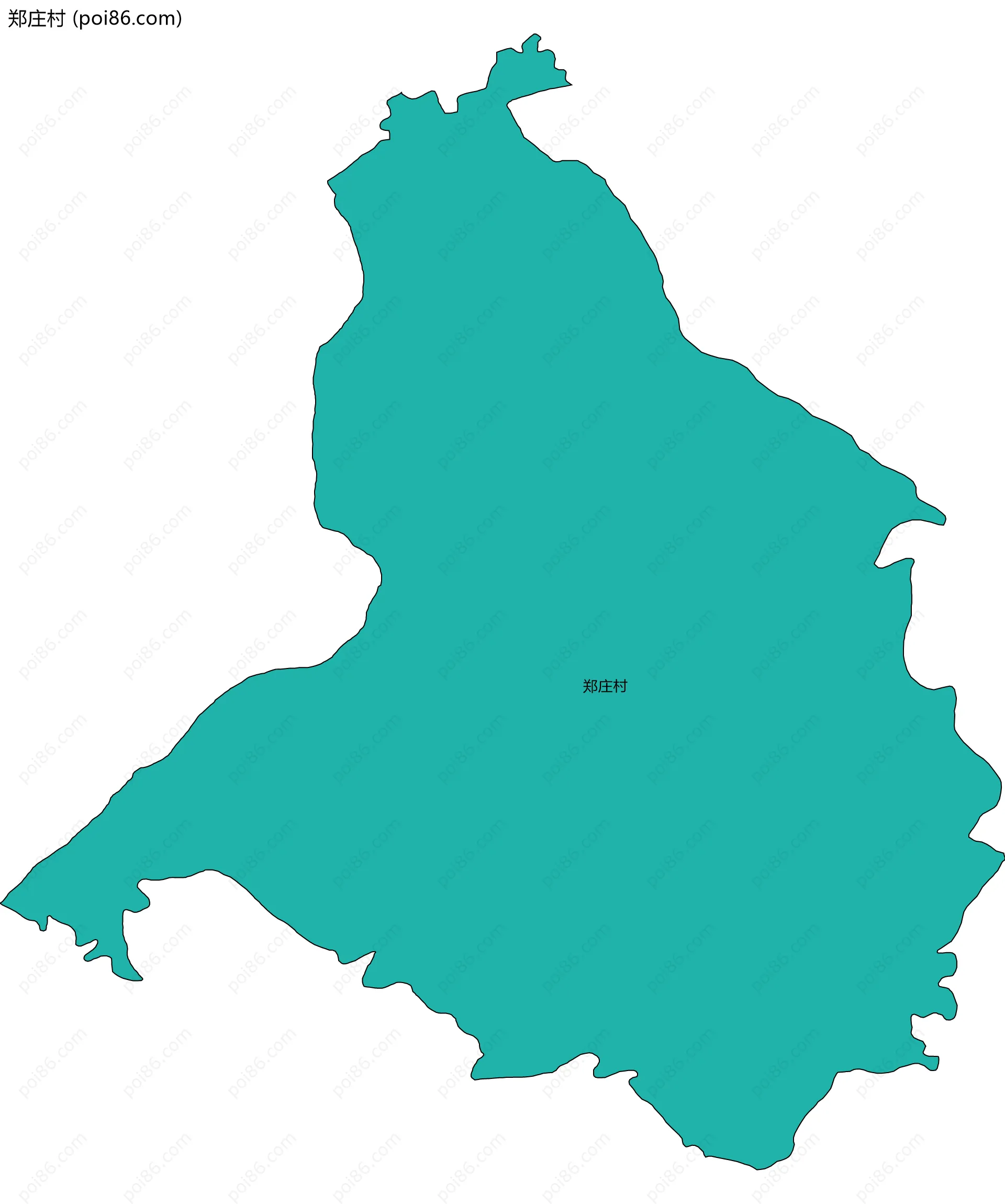 郑庄村边界地图