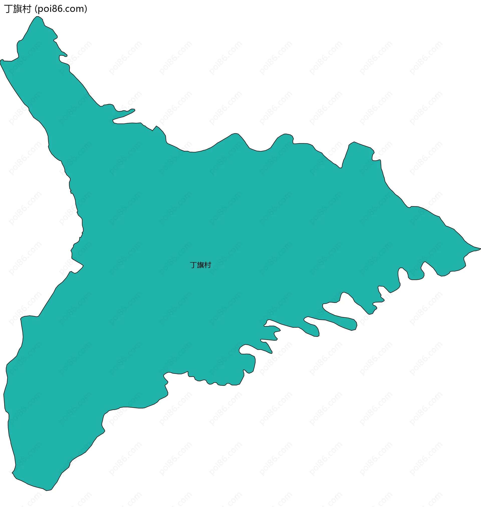 丁旗村边界地图