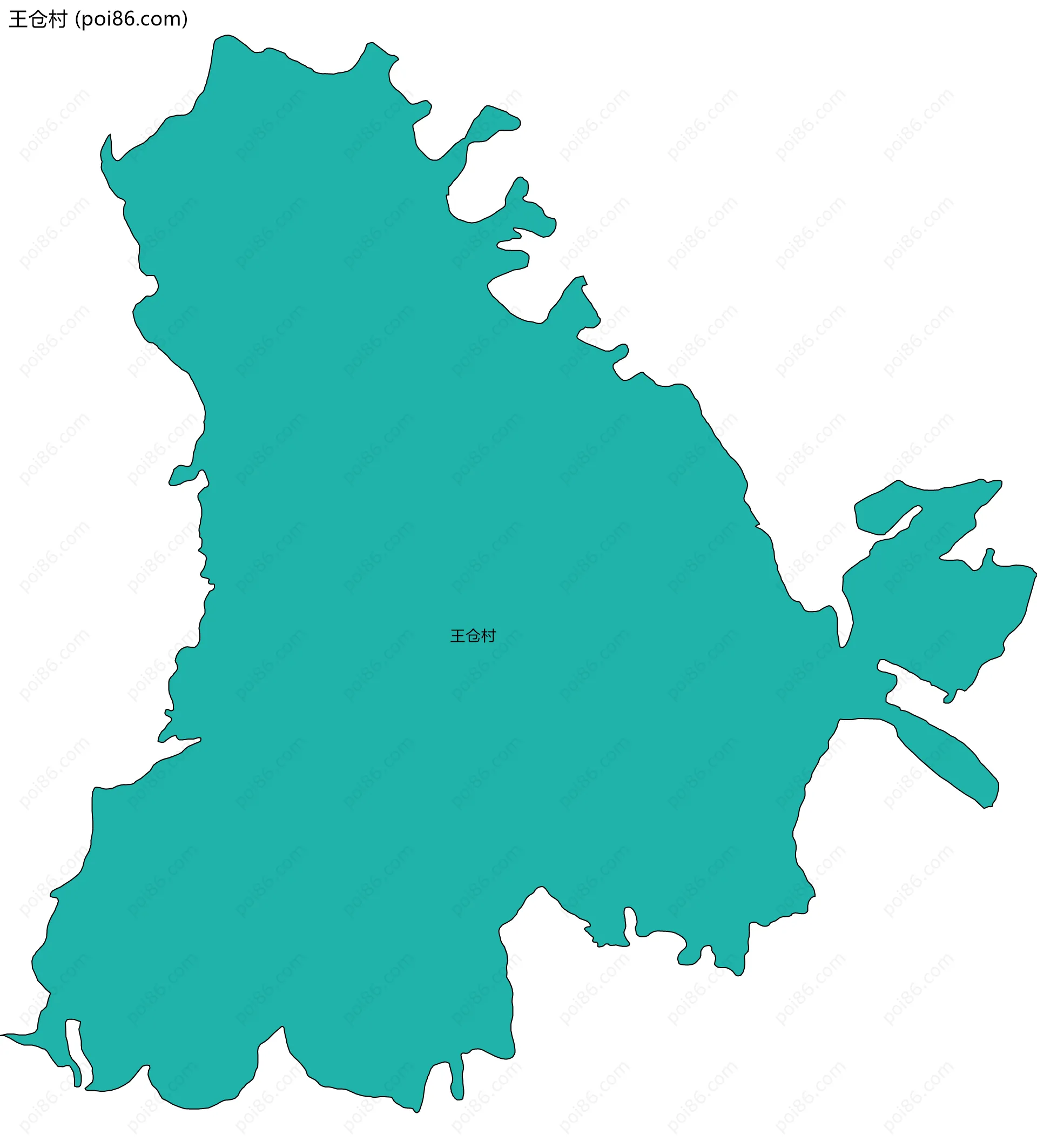 王仓村边界地图