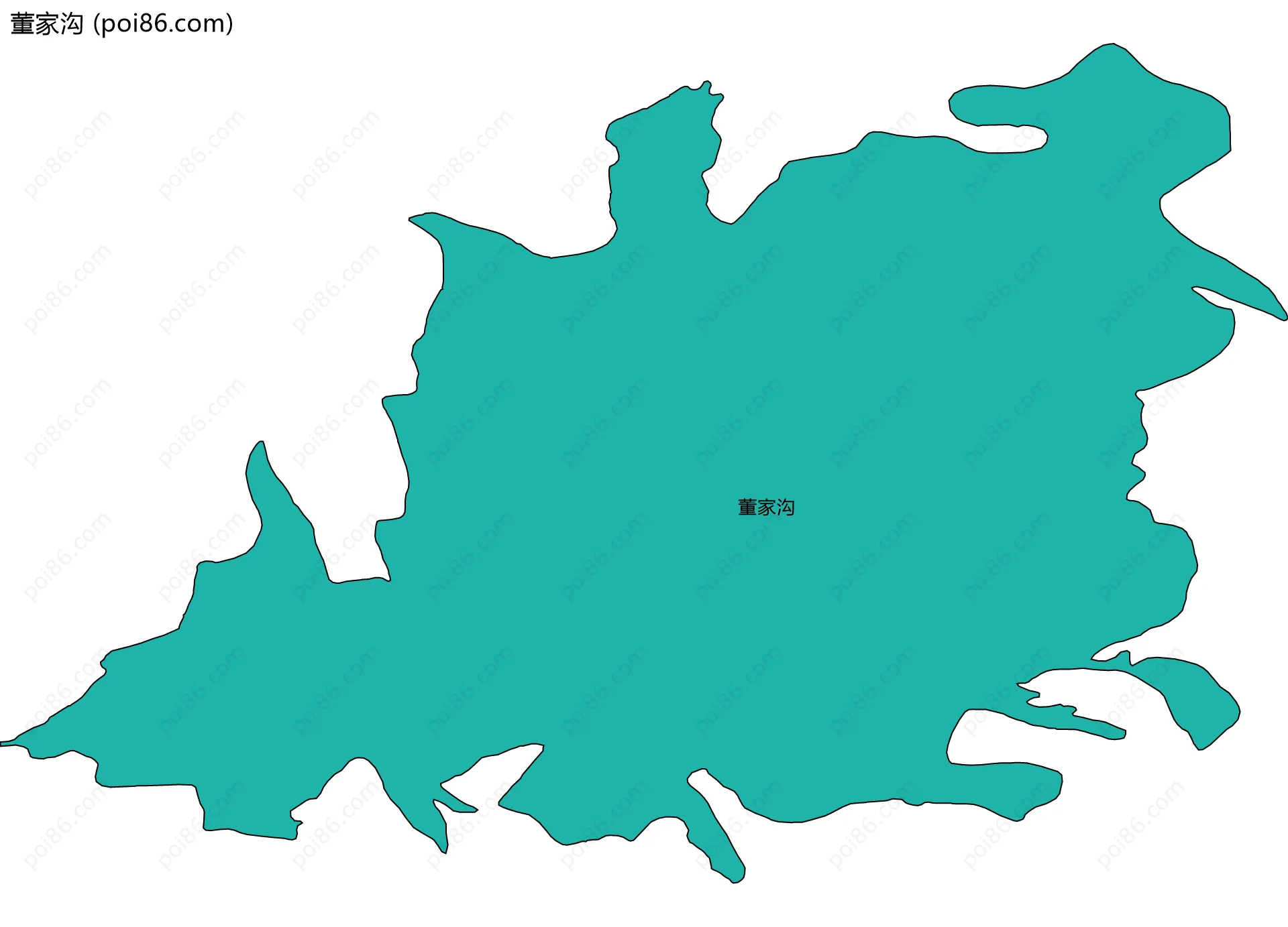 董家沟边界地图