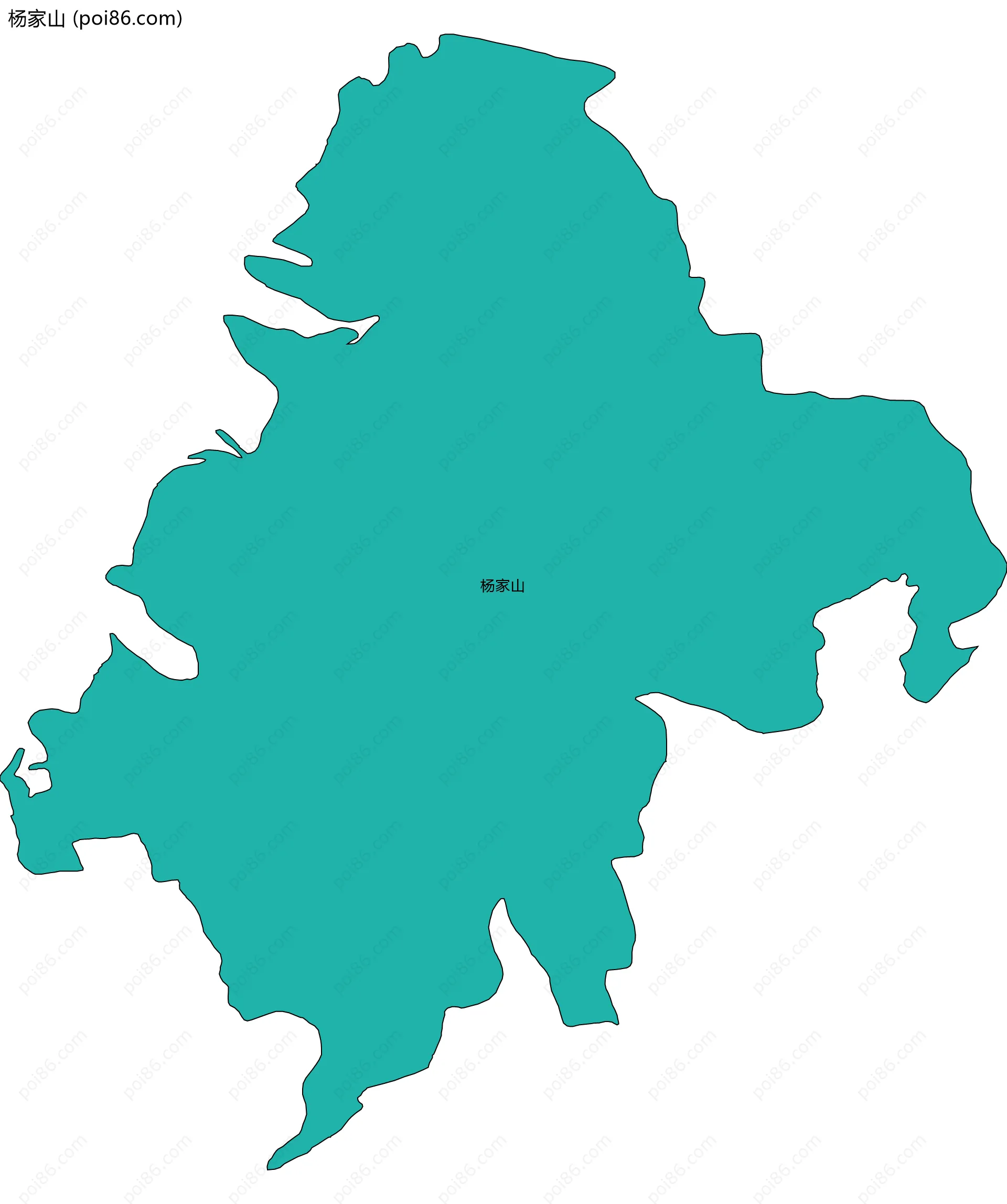 杨家山边界地图