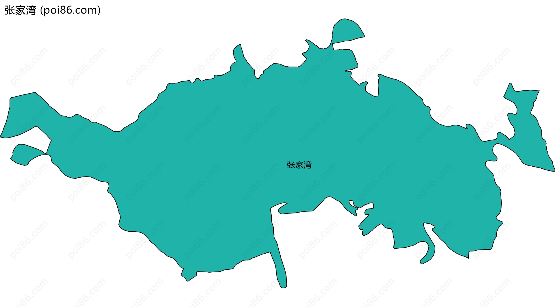 张家湾边界地图
