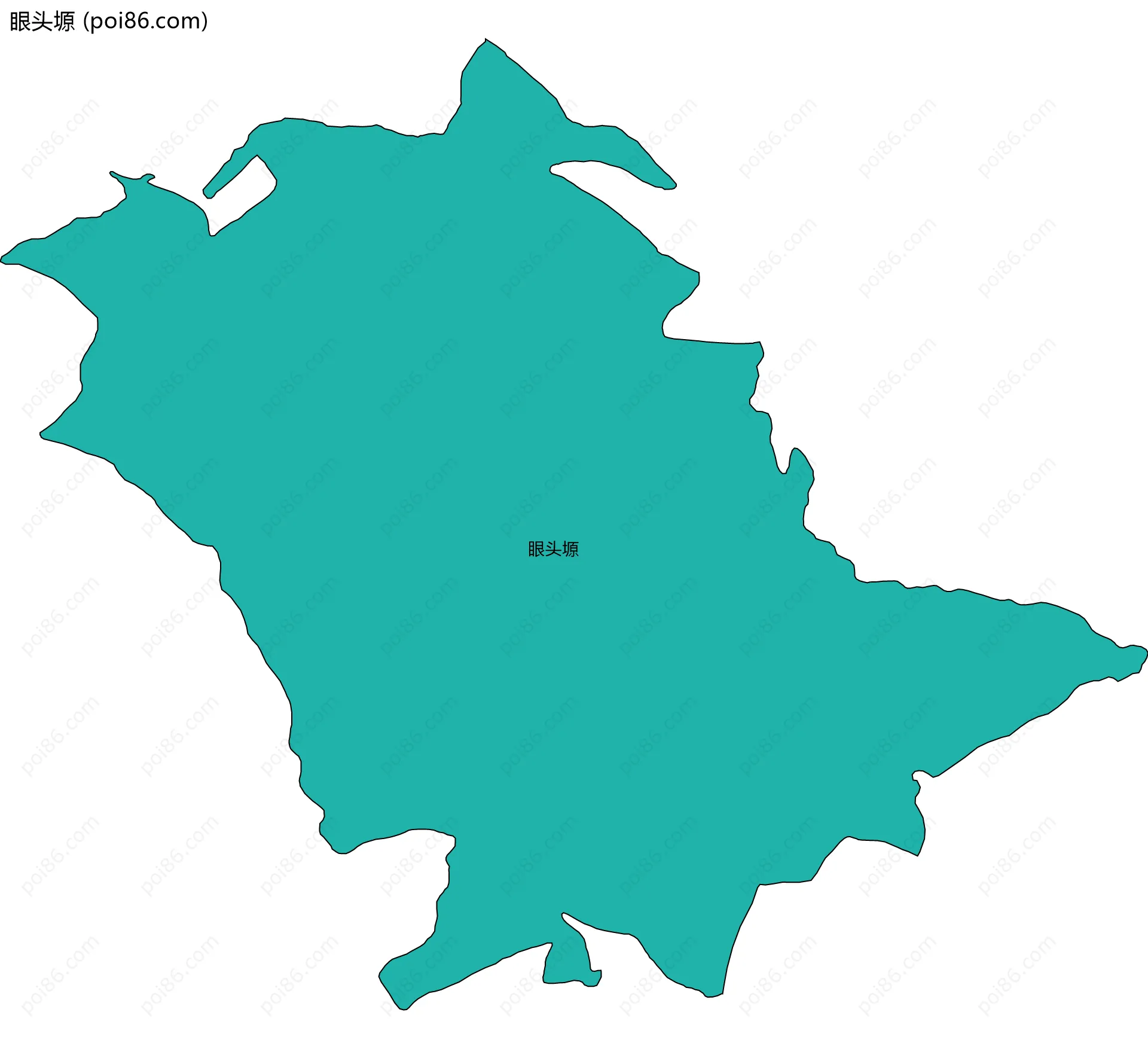 眼头塬边界地图
