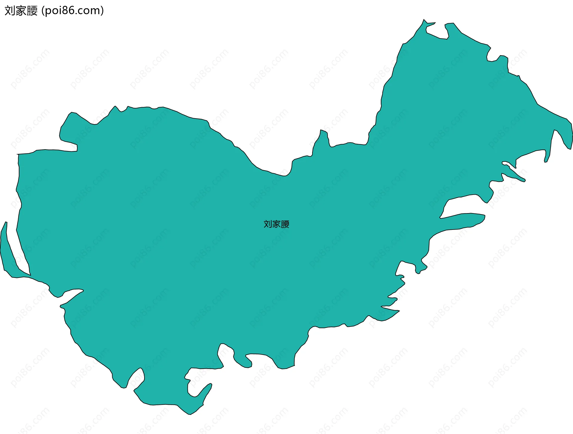 刘家腰边界地图