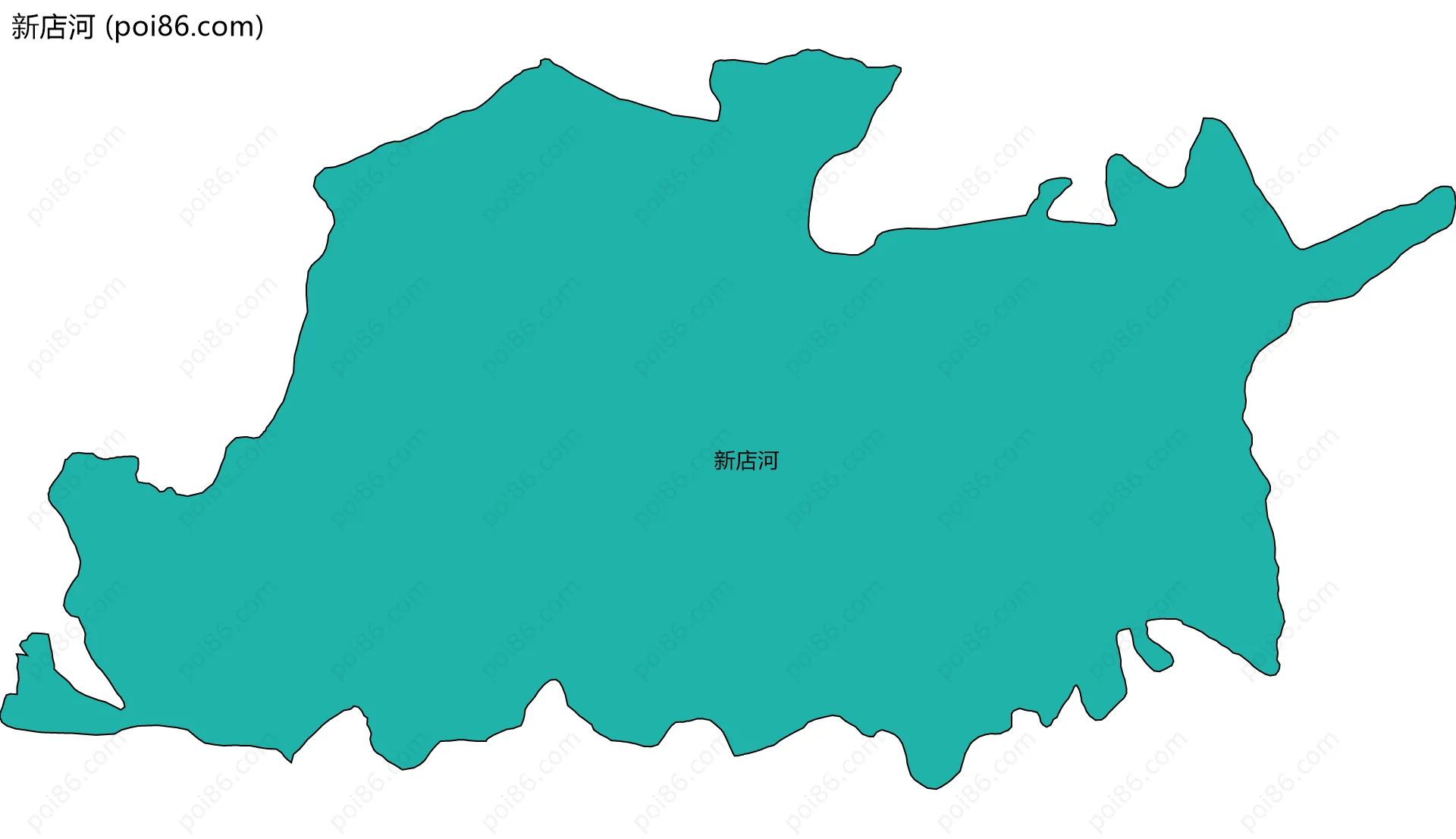 新店河边界地图