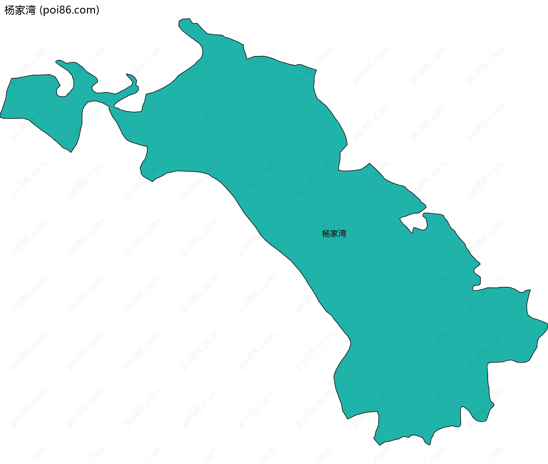 杨家湾边界地图