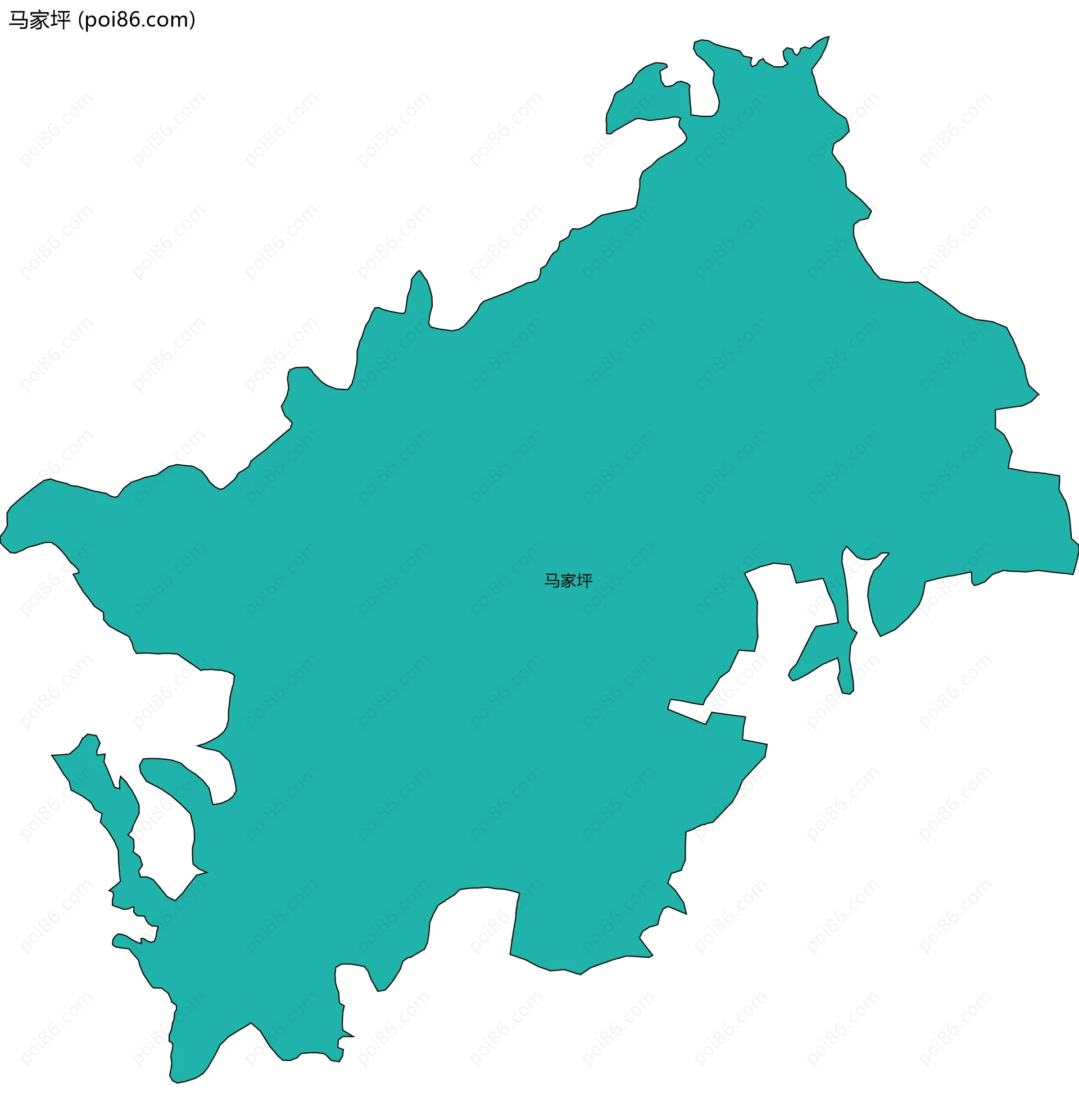 马家坪边界地图
