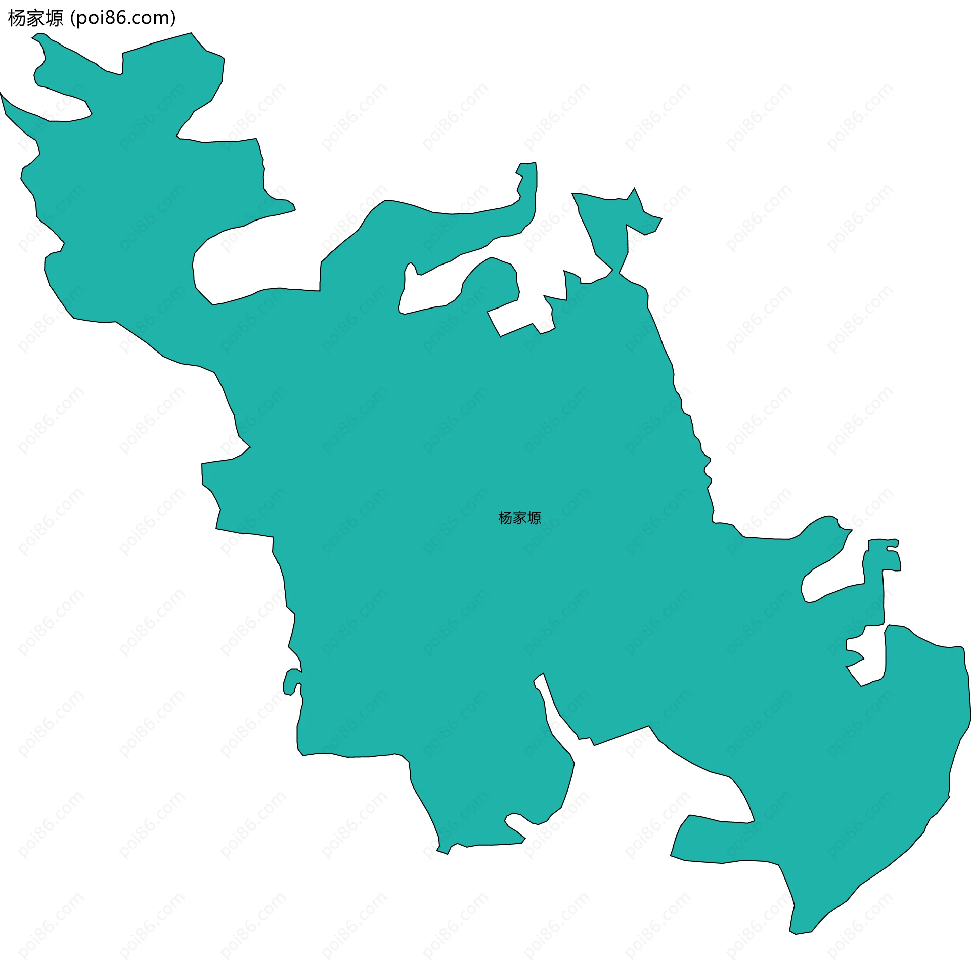 杨家塬边界地图