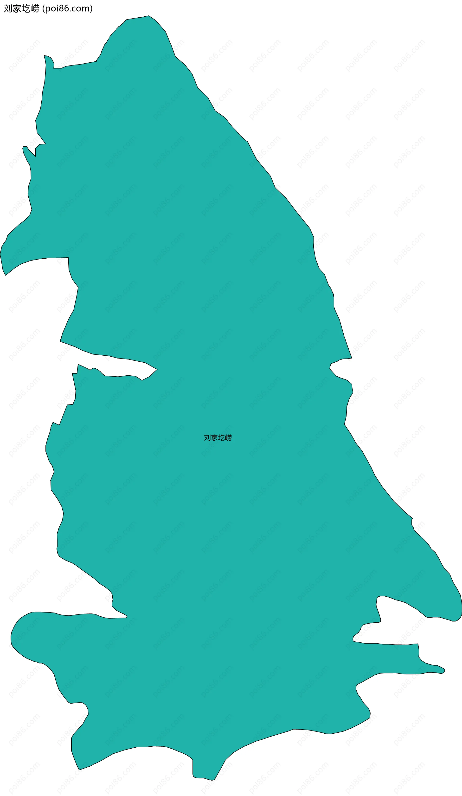 刘家圪崂边界地图