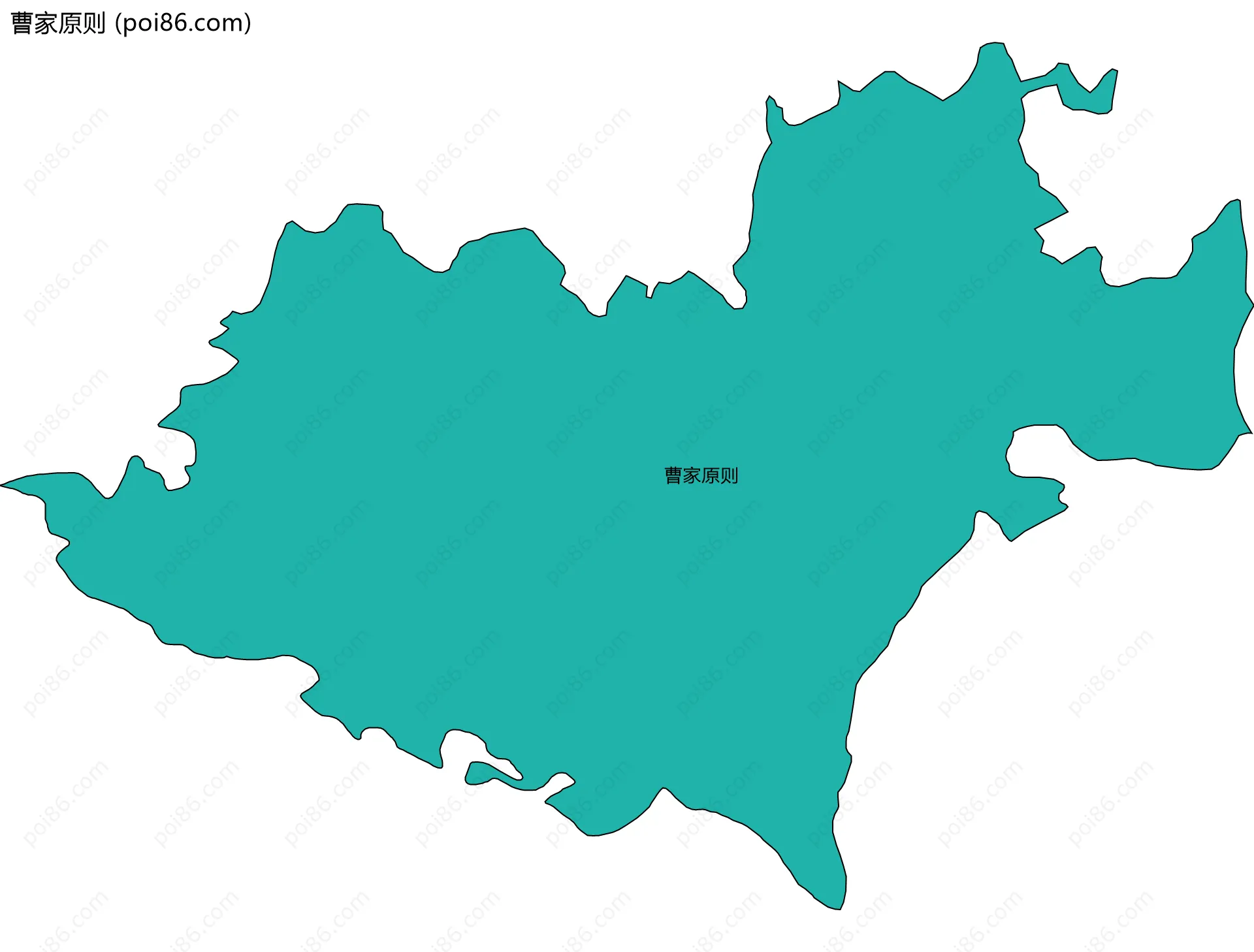 曹家原则边界地图