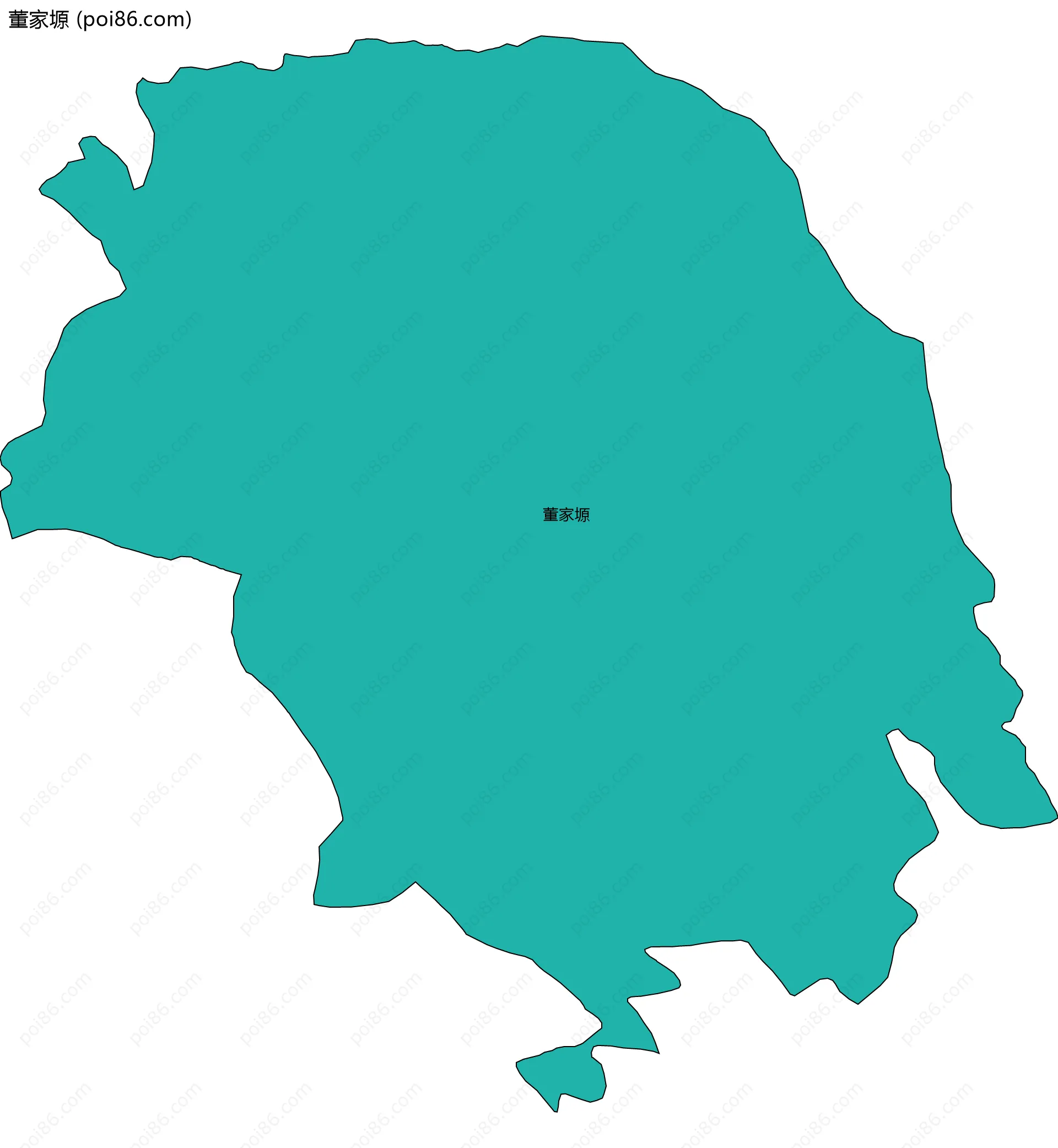 董家塬边界地图