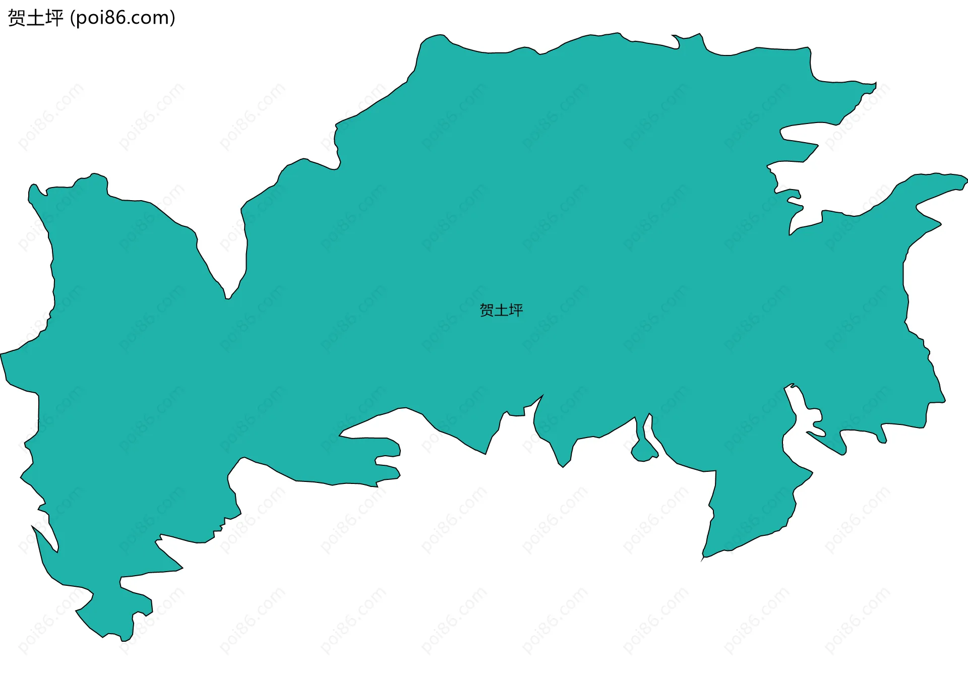 贺土坪边界地图