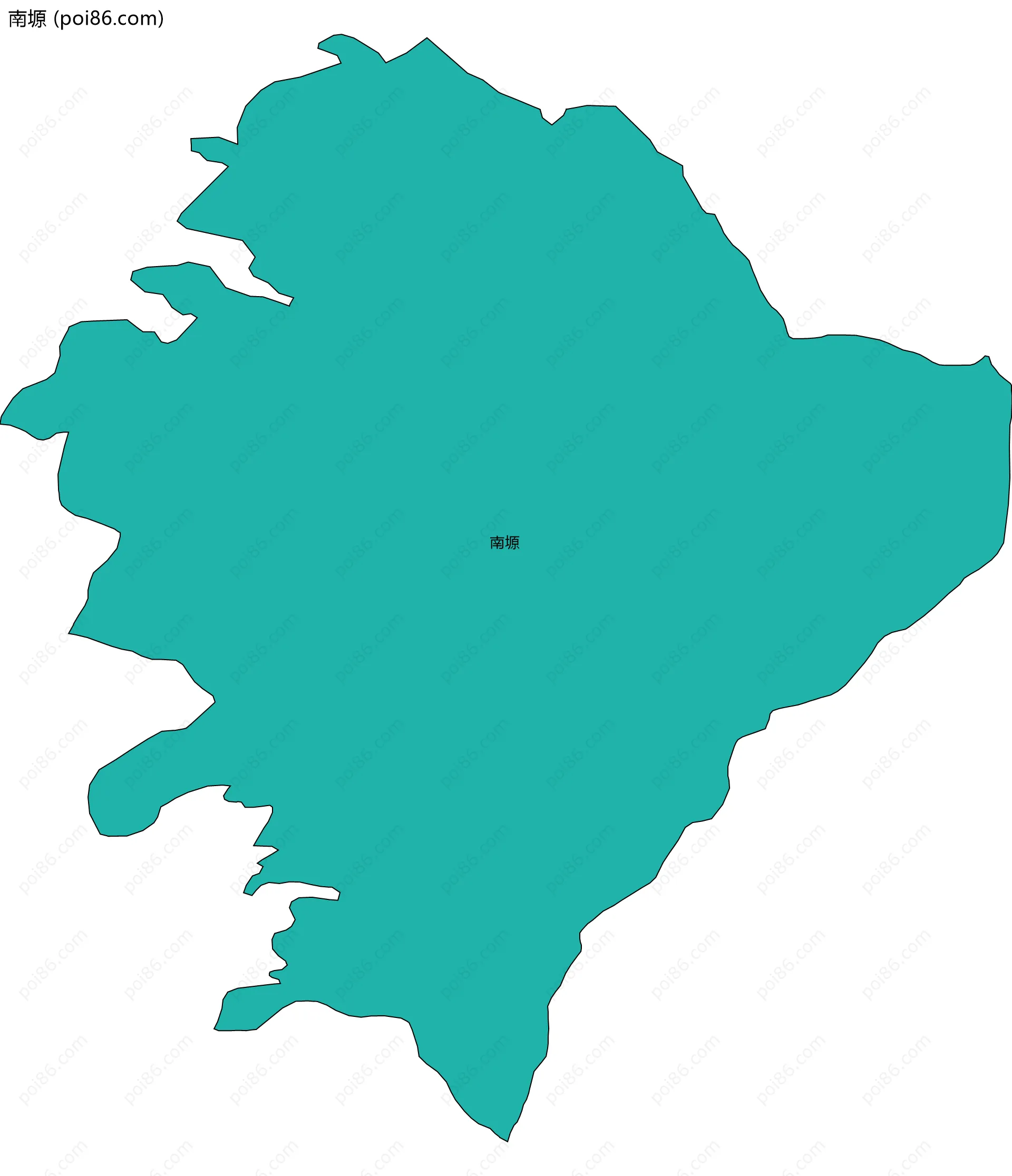 南塬边界地图