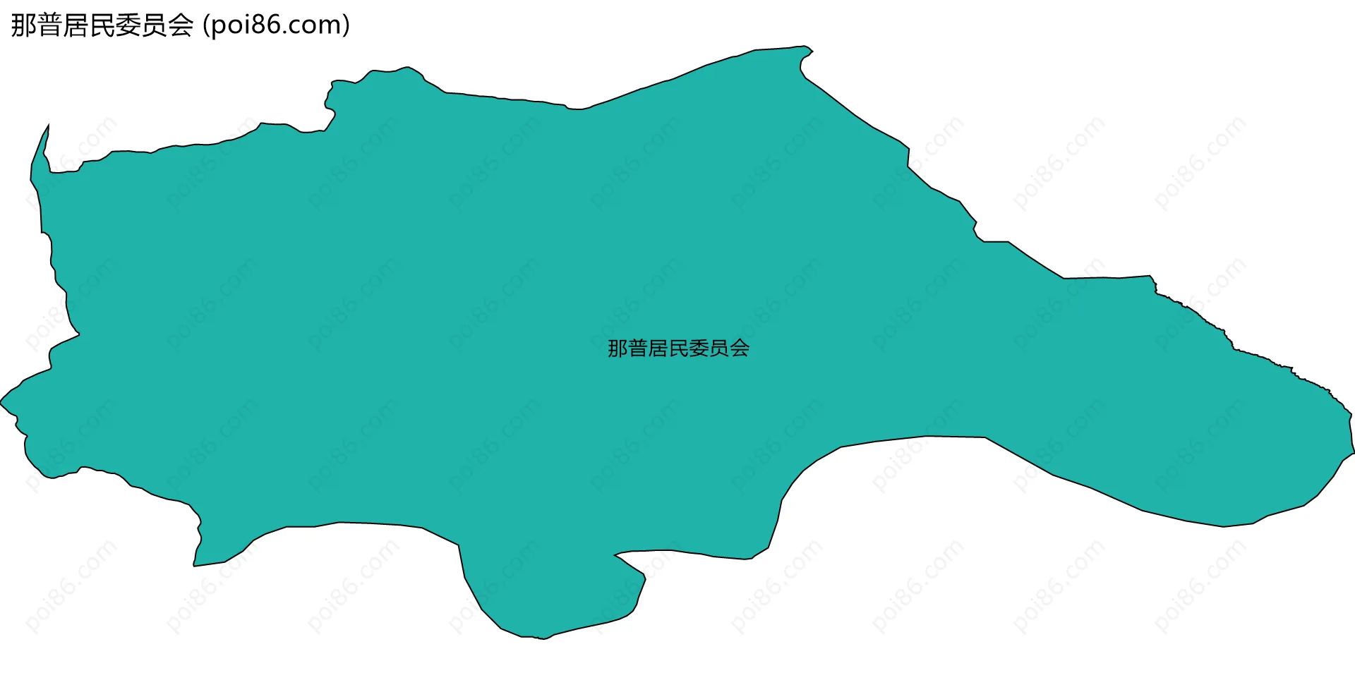 那普居民委员会边界地图