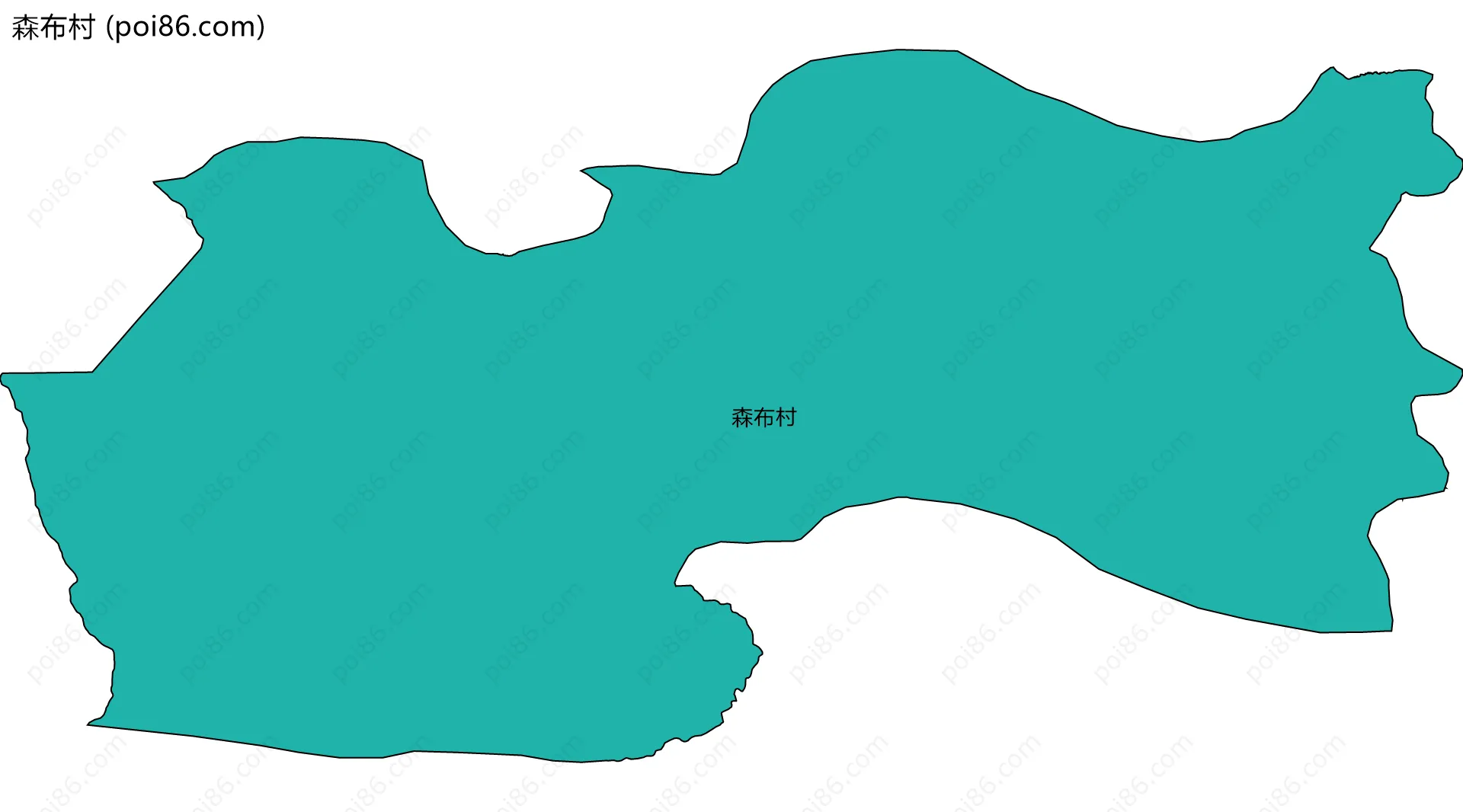 森布村边界地图