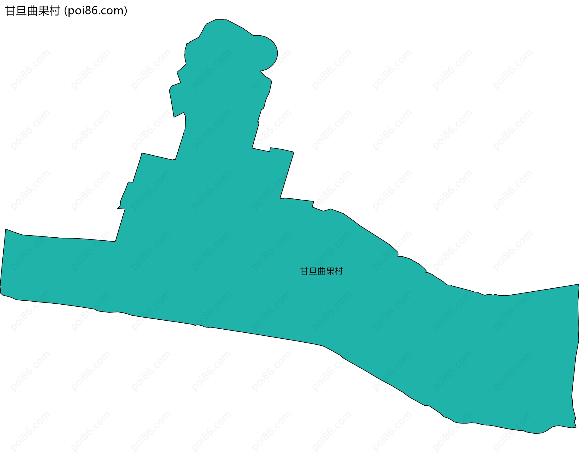 甘旦曲果村边界地图
