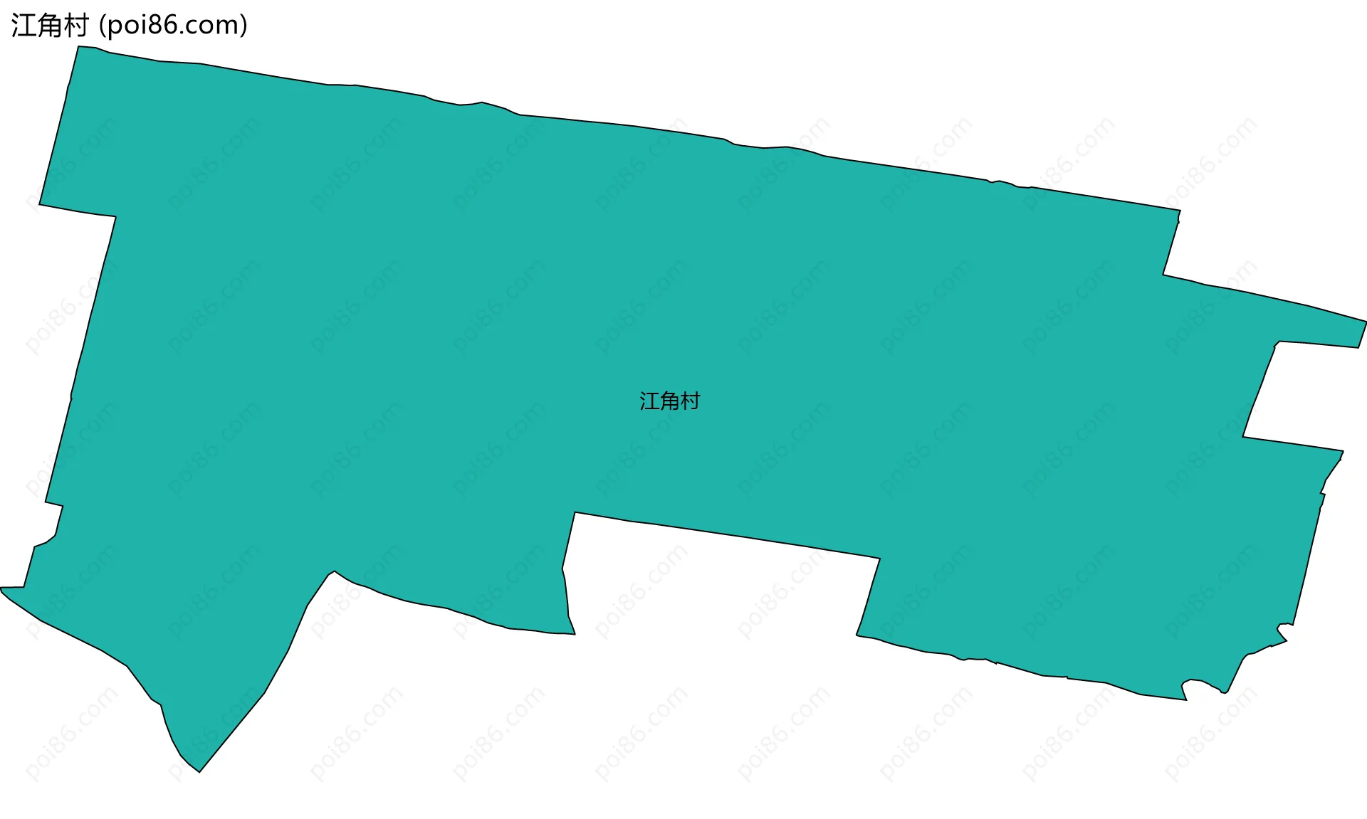 江角村边界地图