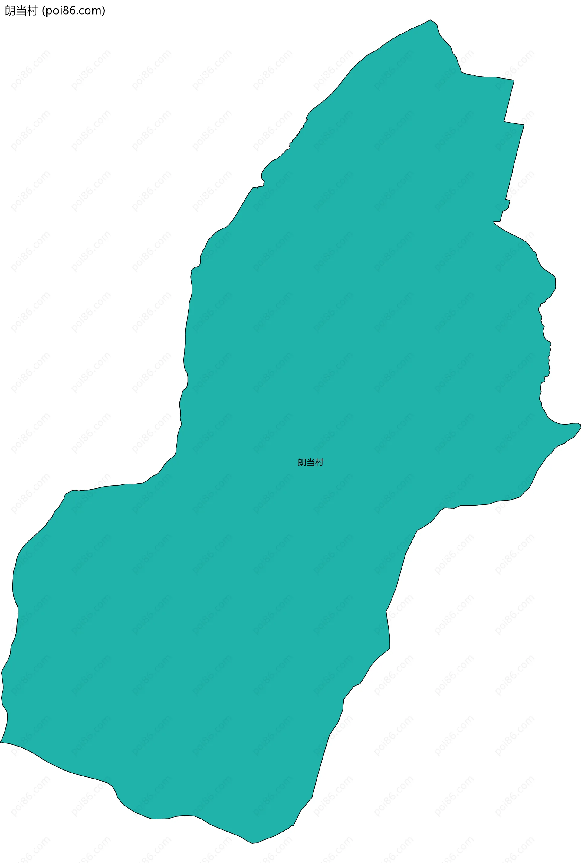 朗当村边界地图