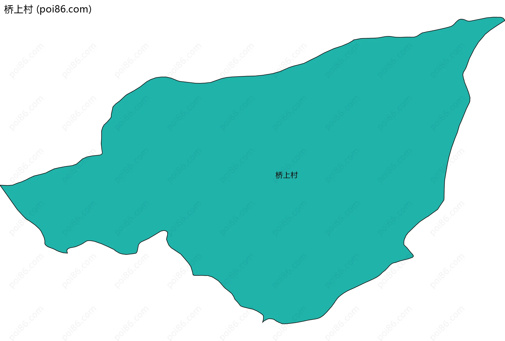 桥上村边界地图