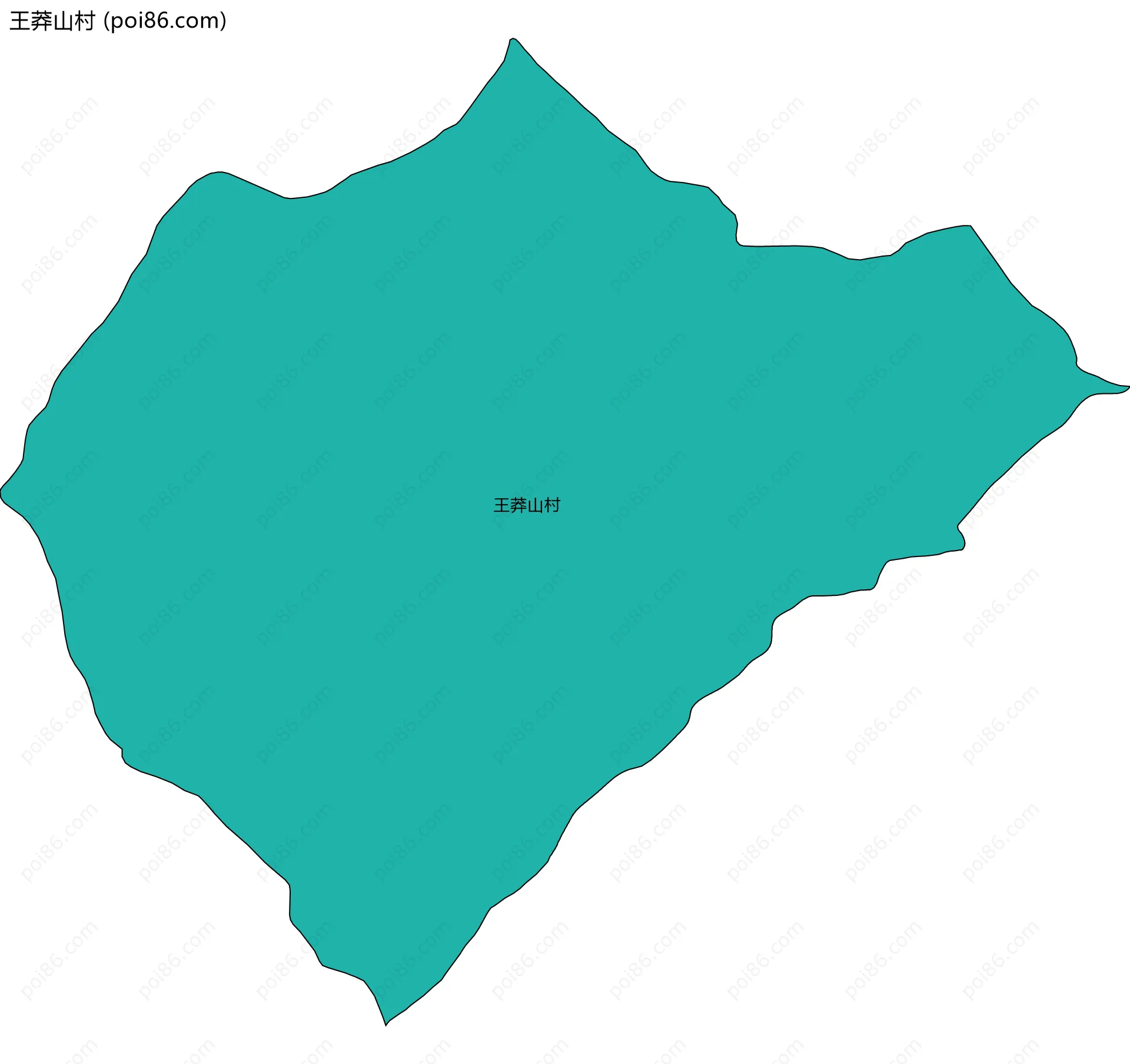 王莽山村边界地图