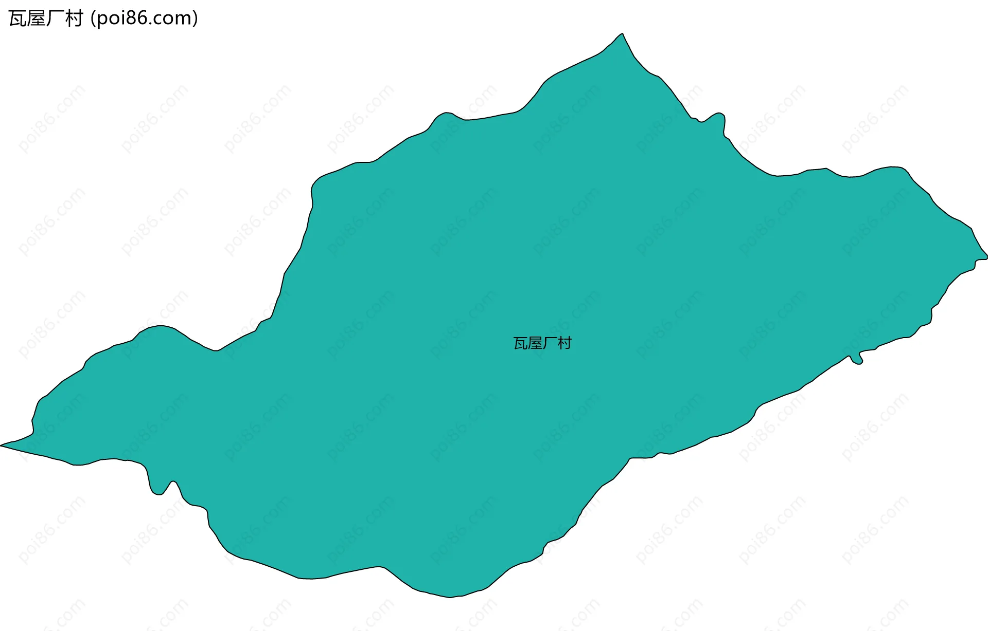 瓦屋厂村边界地图