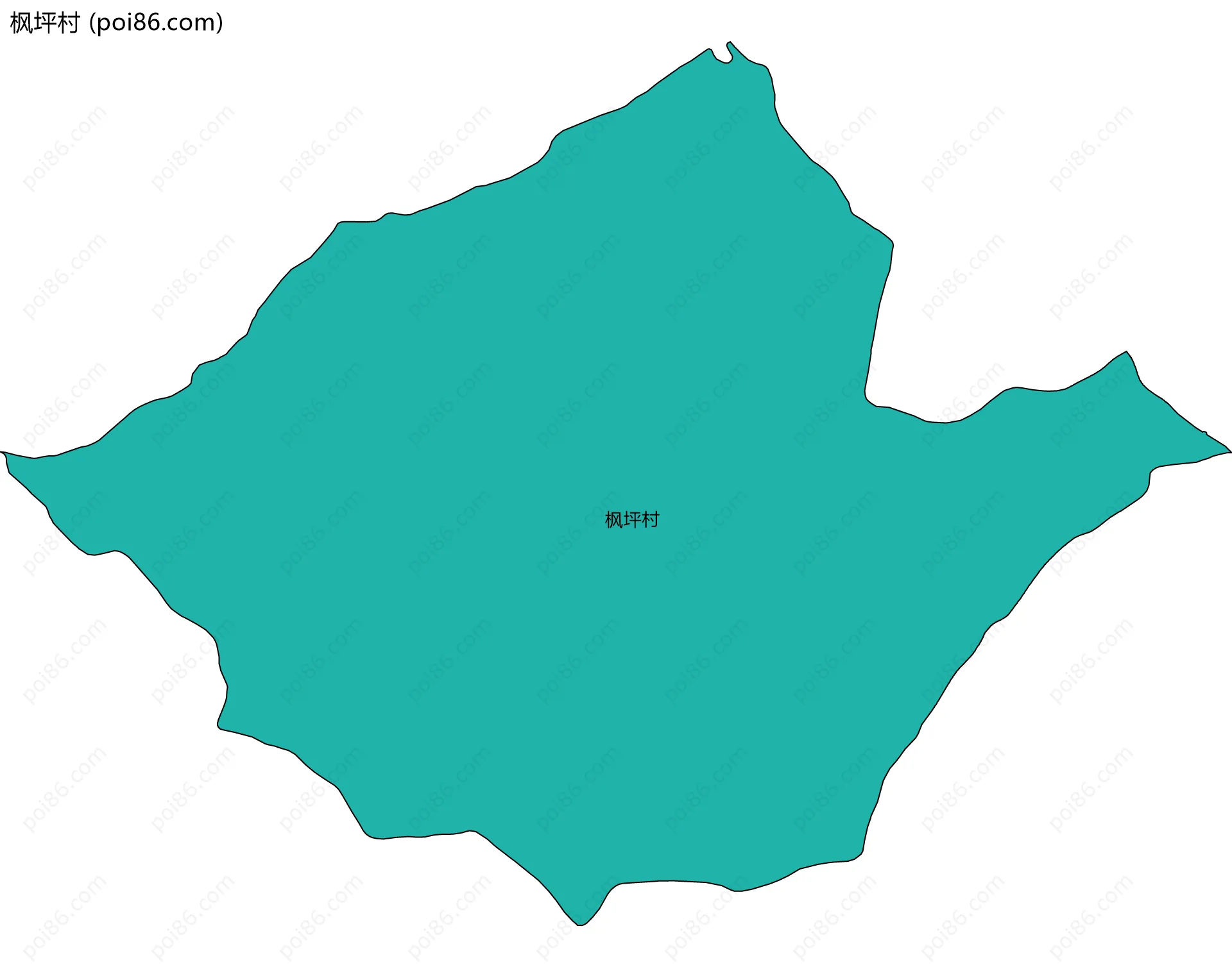 枫坪村边界地图