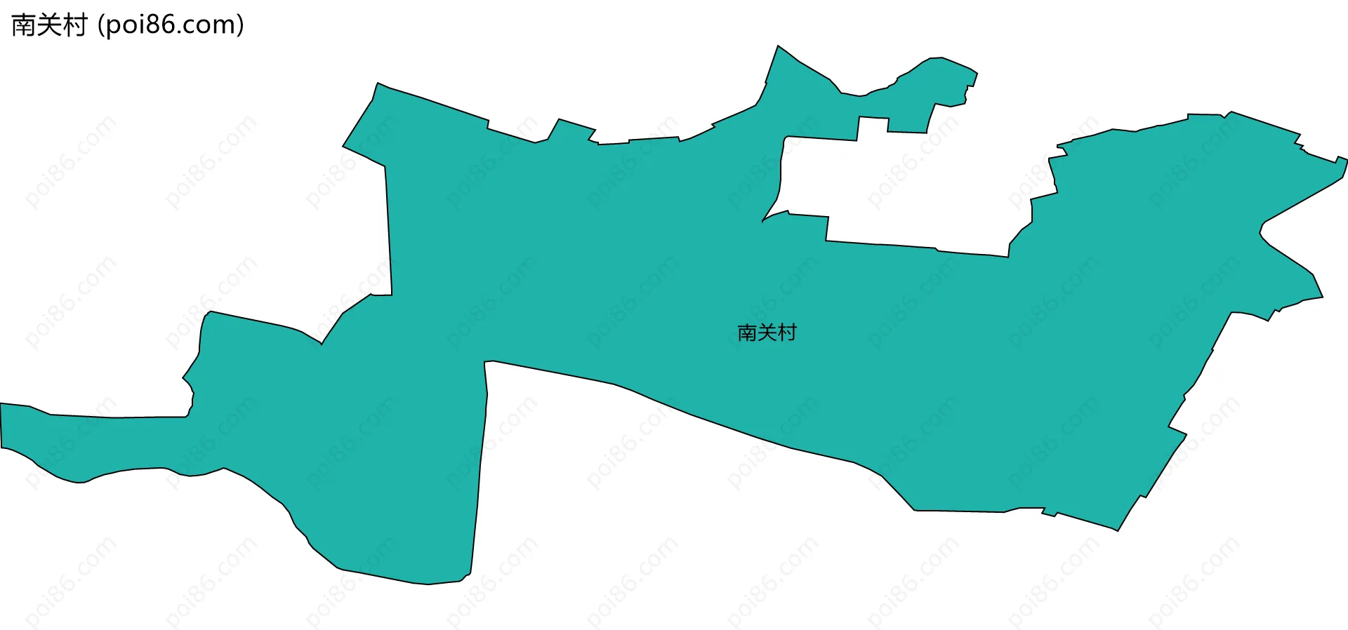 南关村边界地图