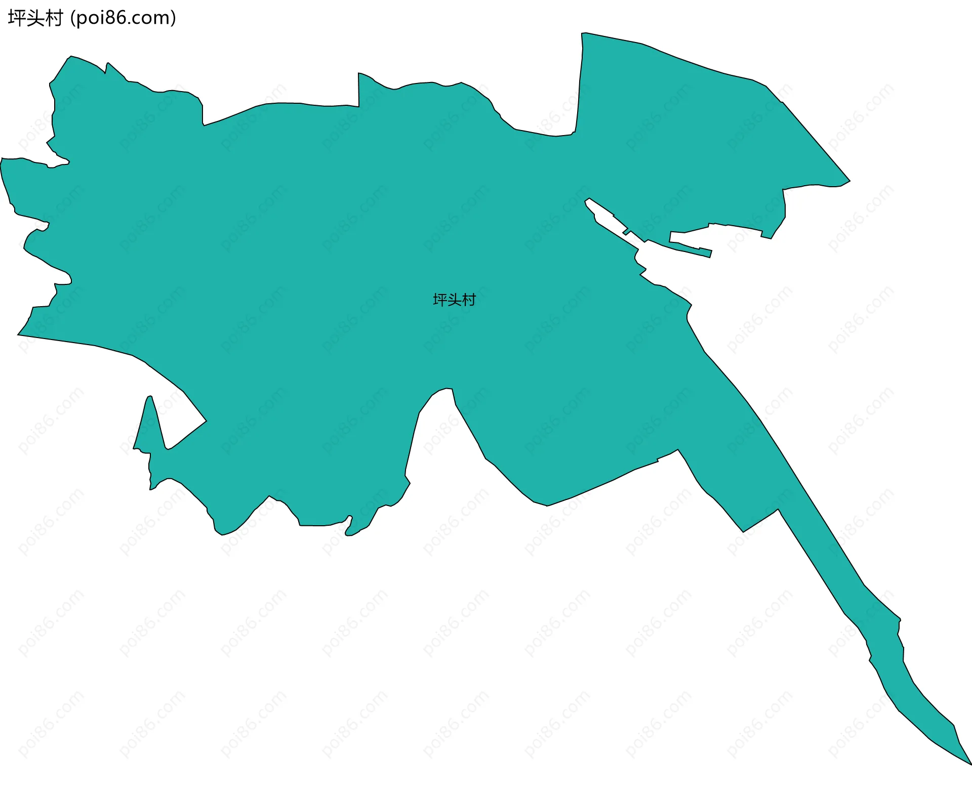 坪头村边界地图