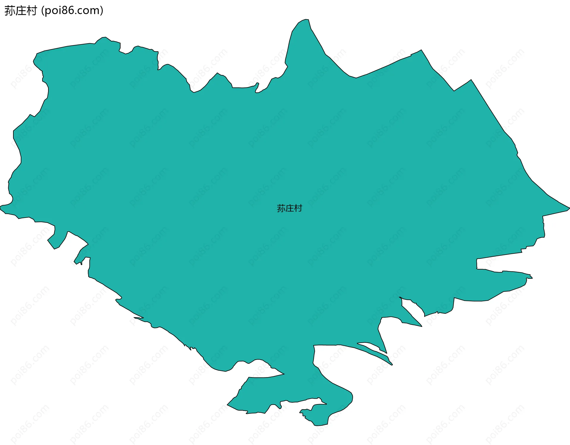 荪庄村边界地图