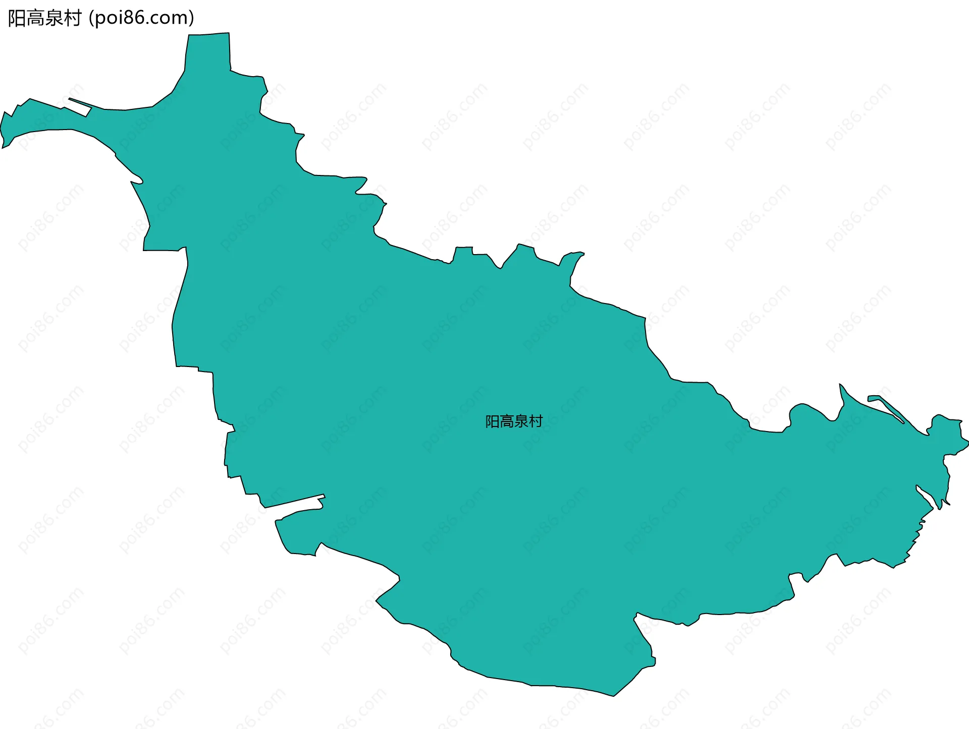 阳高泉村边界地图