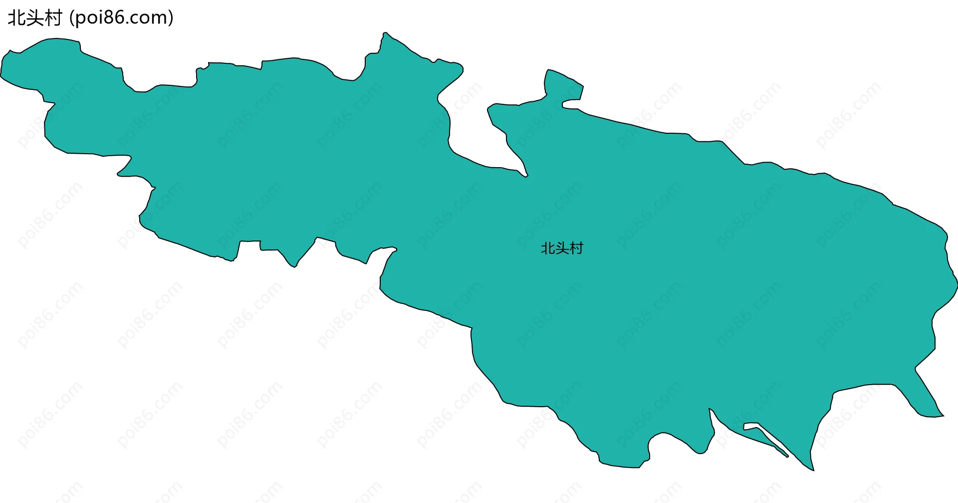 北头村边界地图