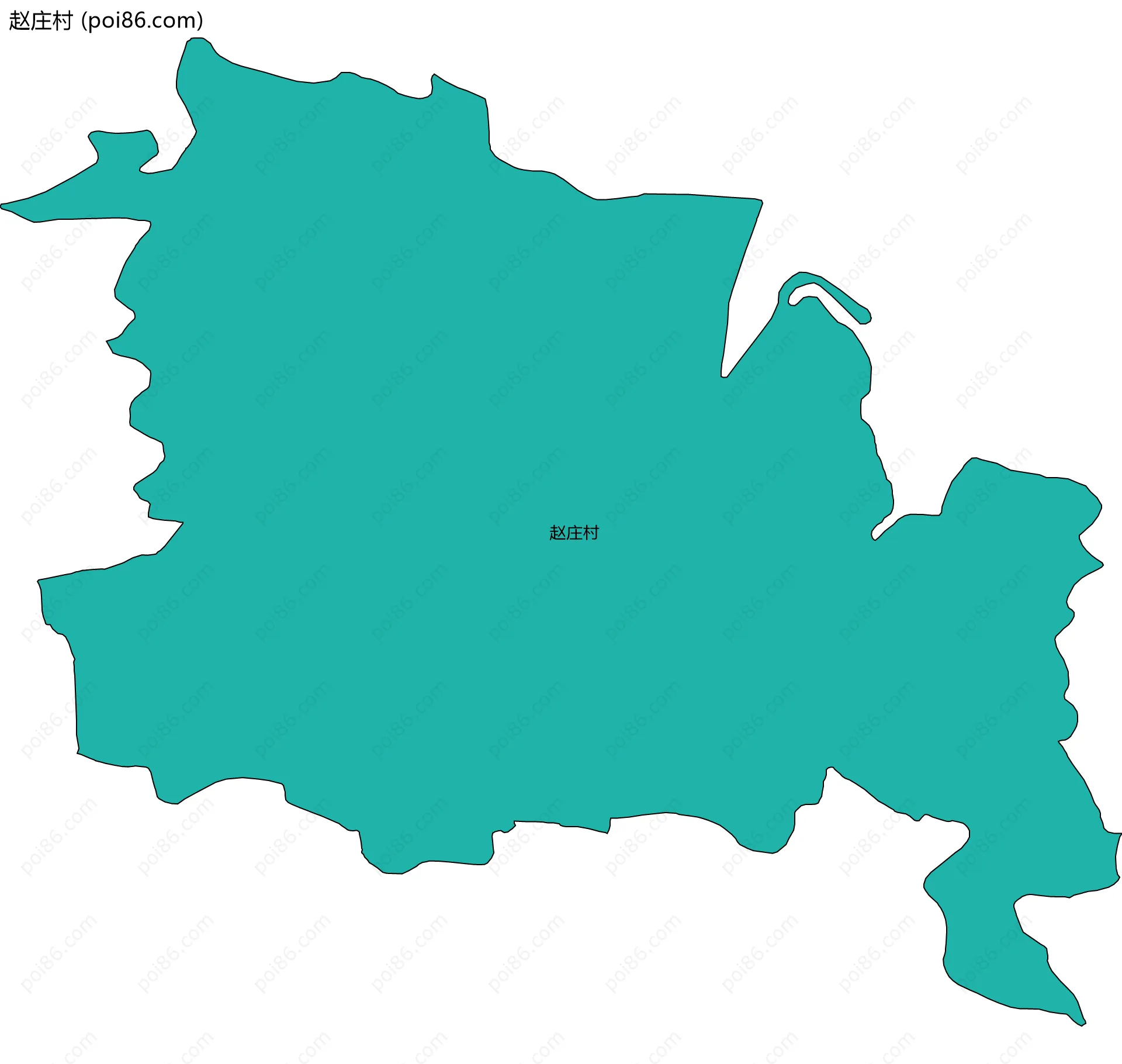赵庄村边界地图