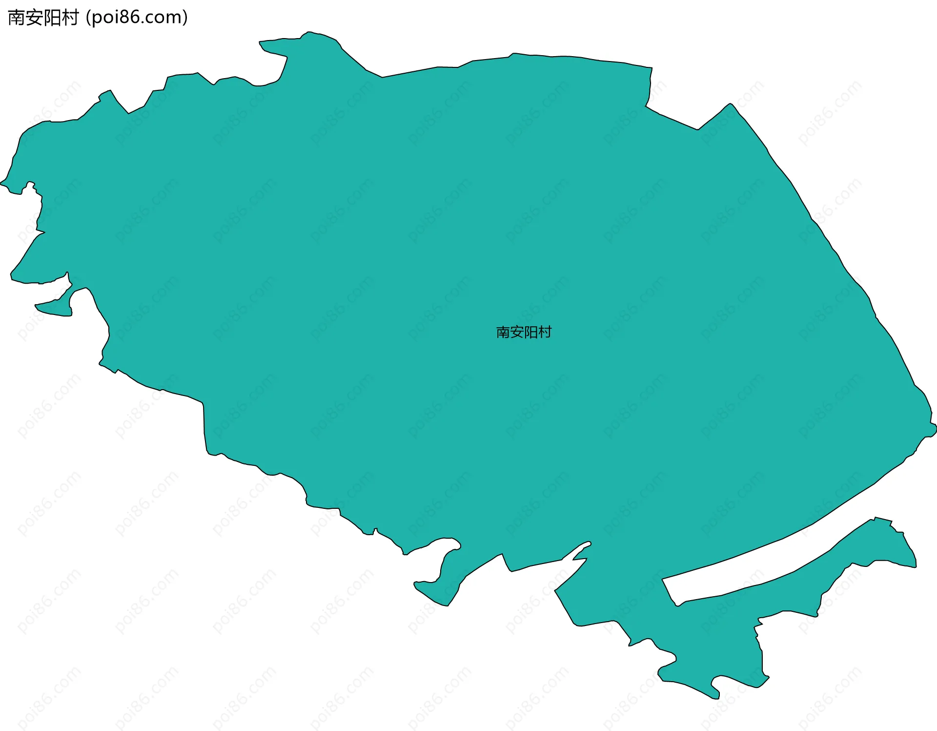 南安阳村边界地图