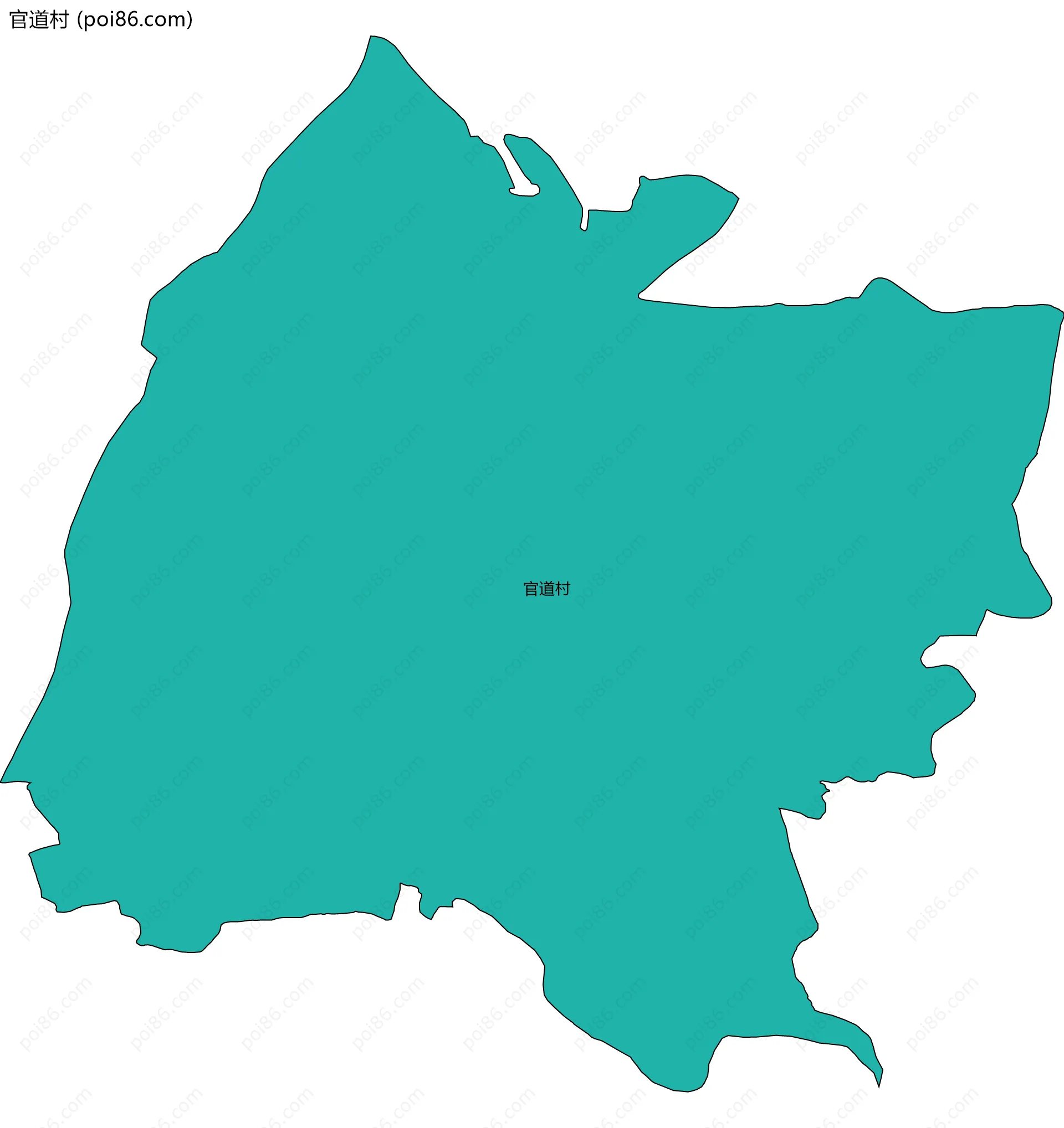 官道村边界地图