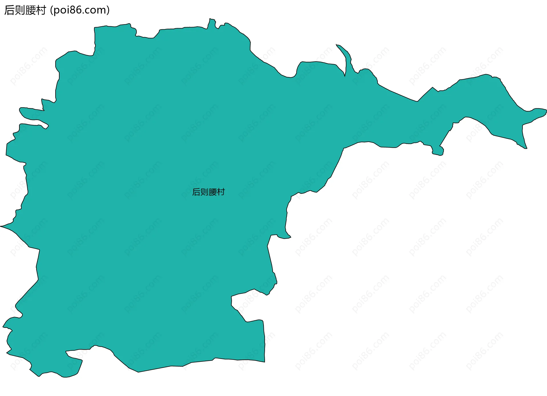 后则腰村边界地图