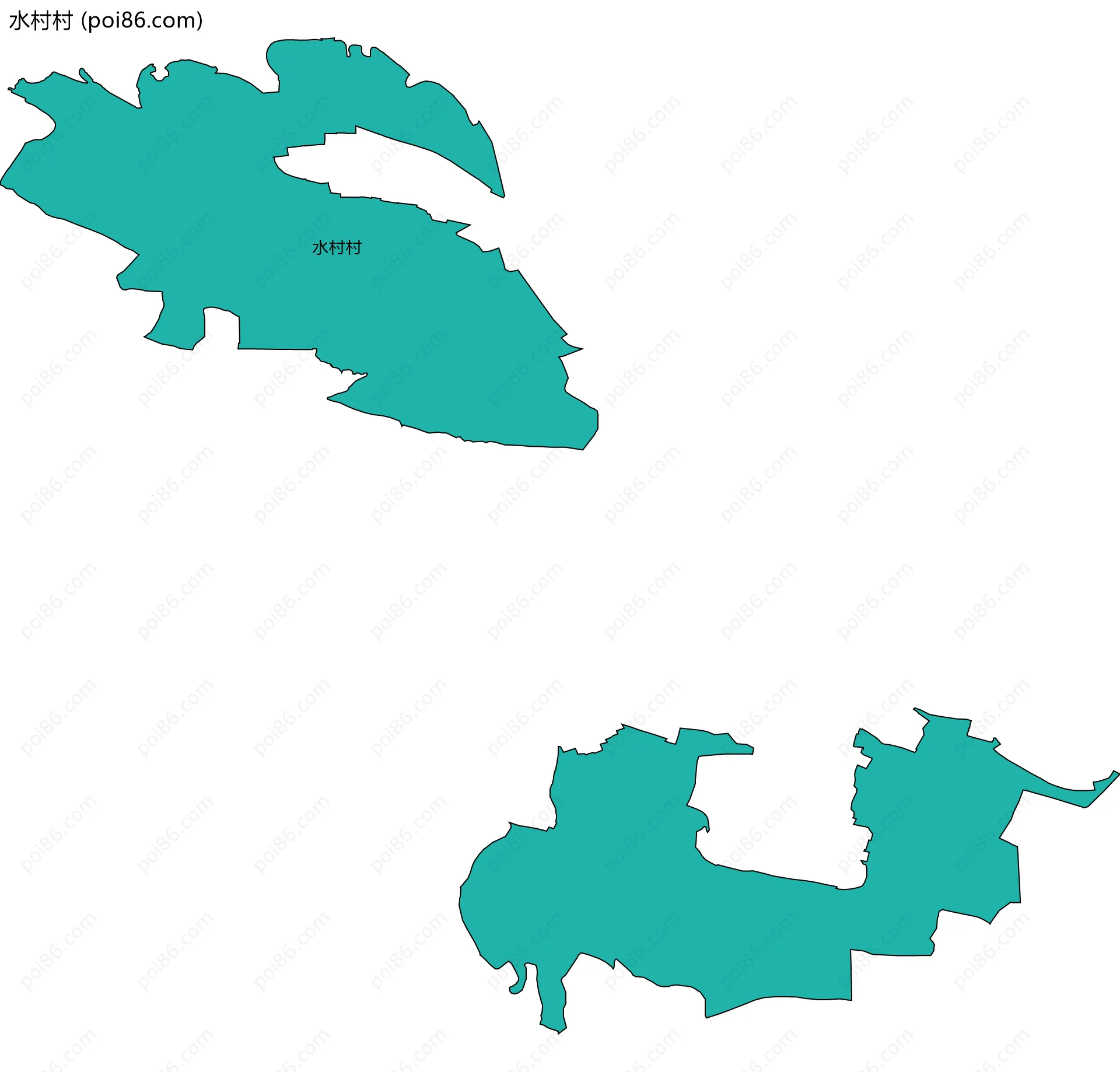 水村村边界地图