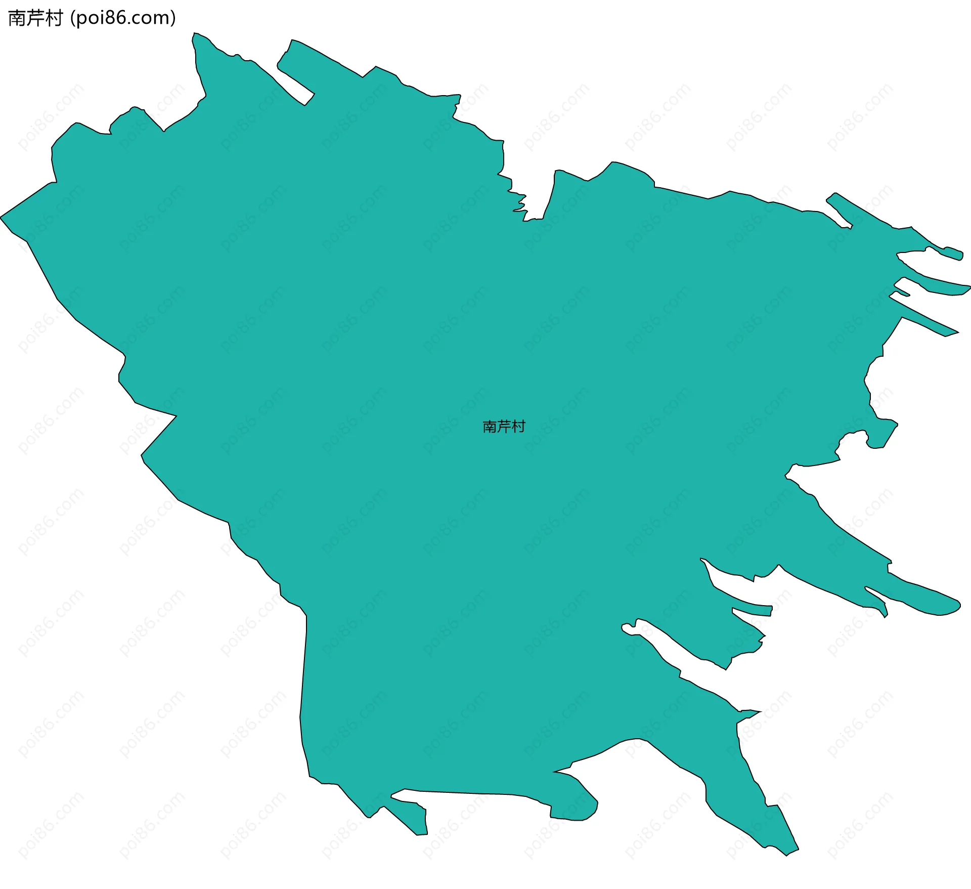 南芹村边界地图