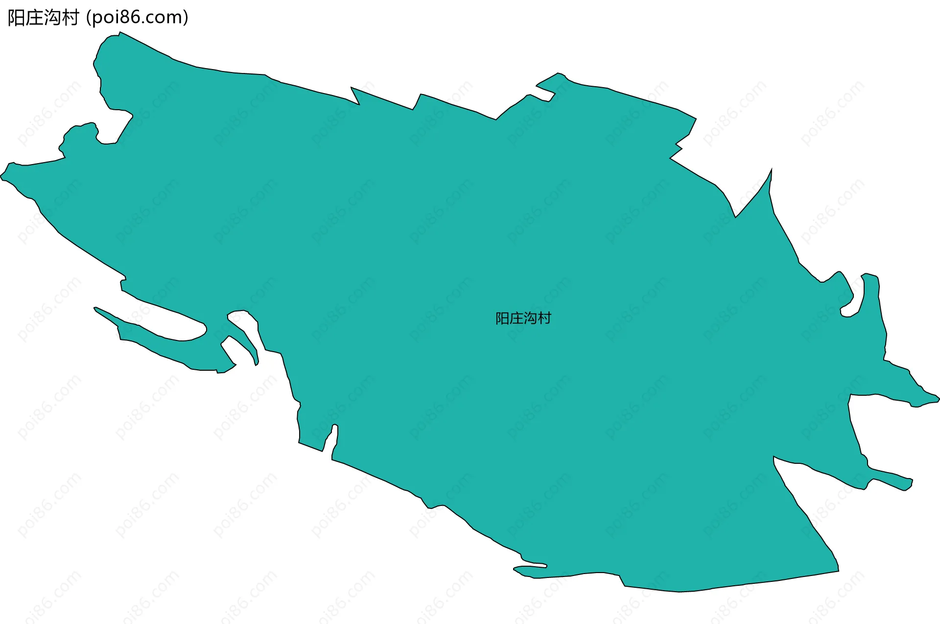 阳庄沟村边界地图