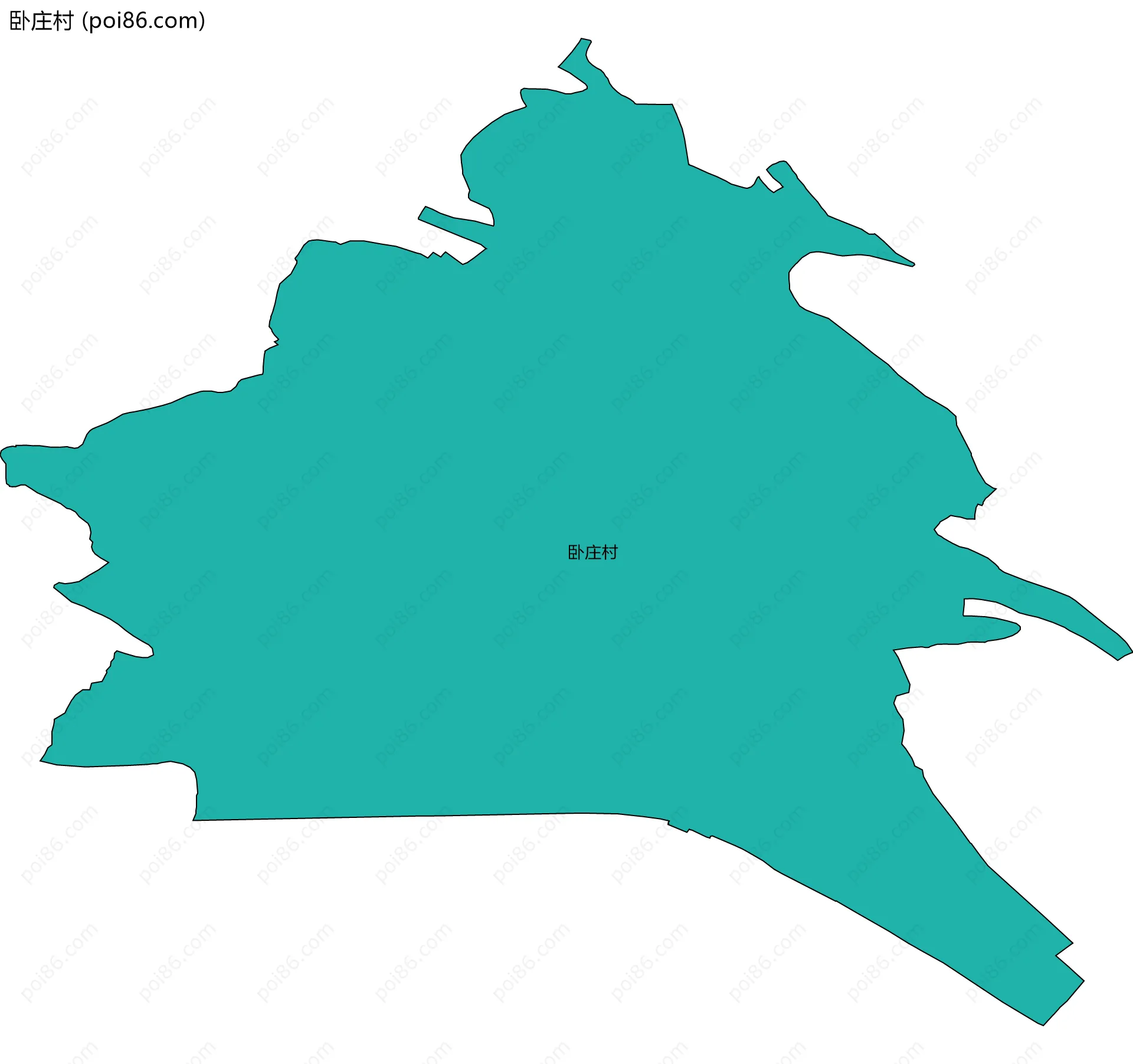 卧庄村边界地图