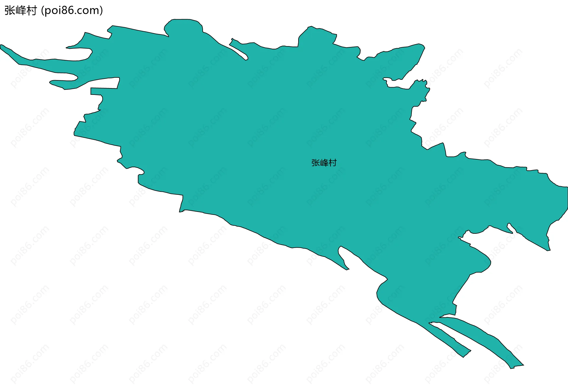 张峰村边界地图