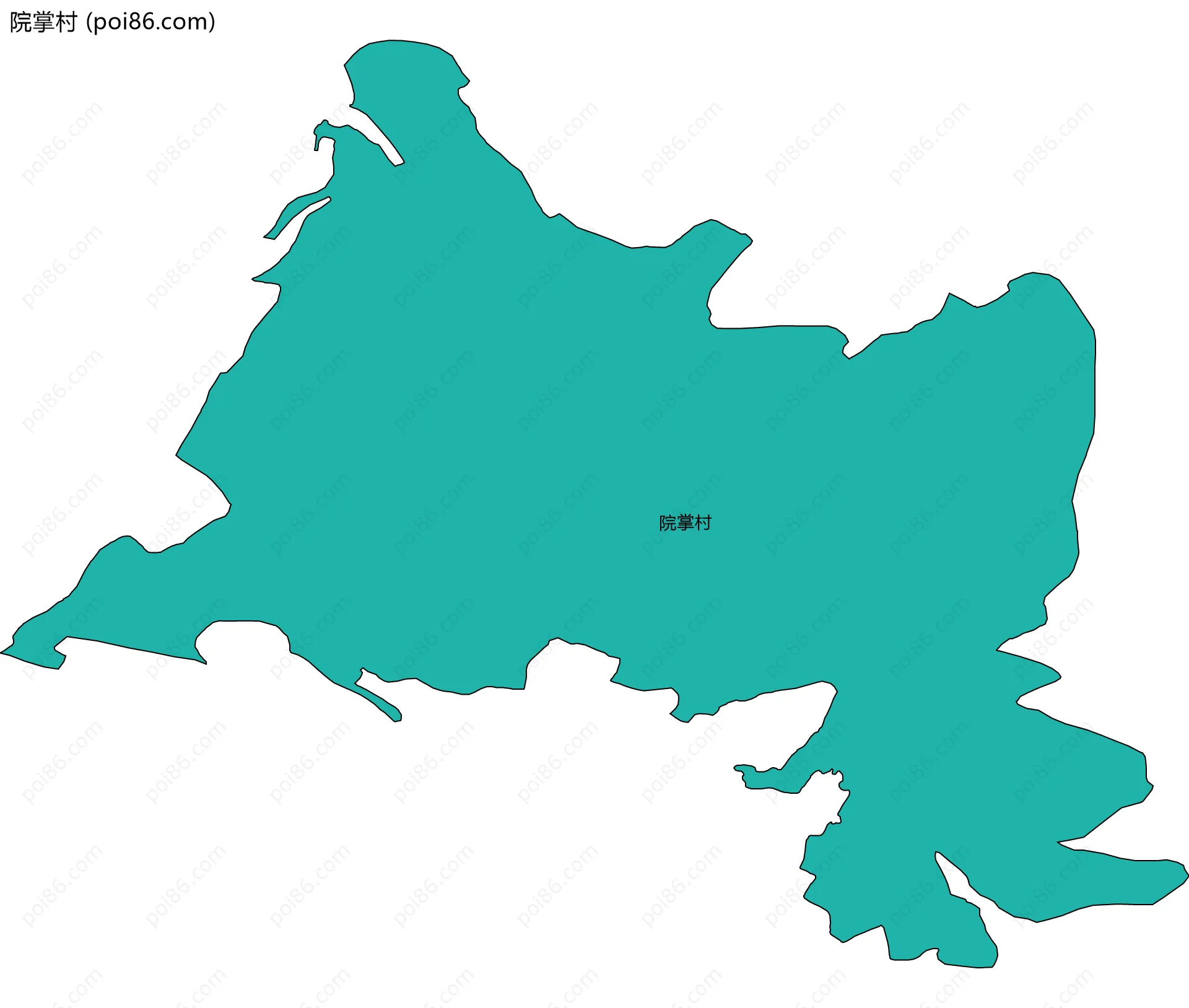 院掌村边界地图