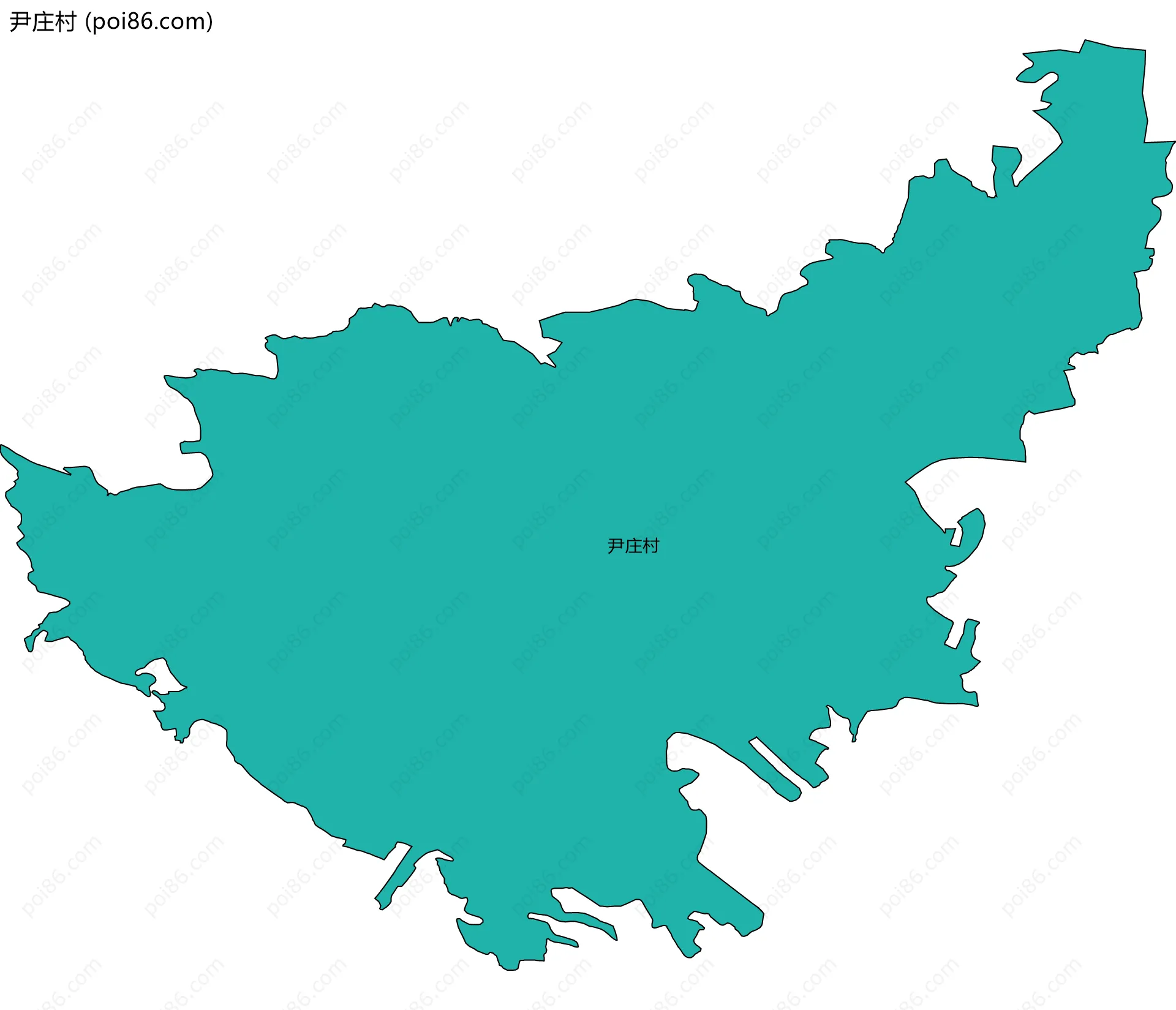 尹庄村边界地图