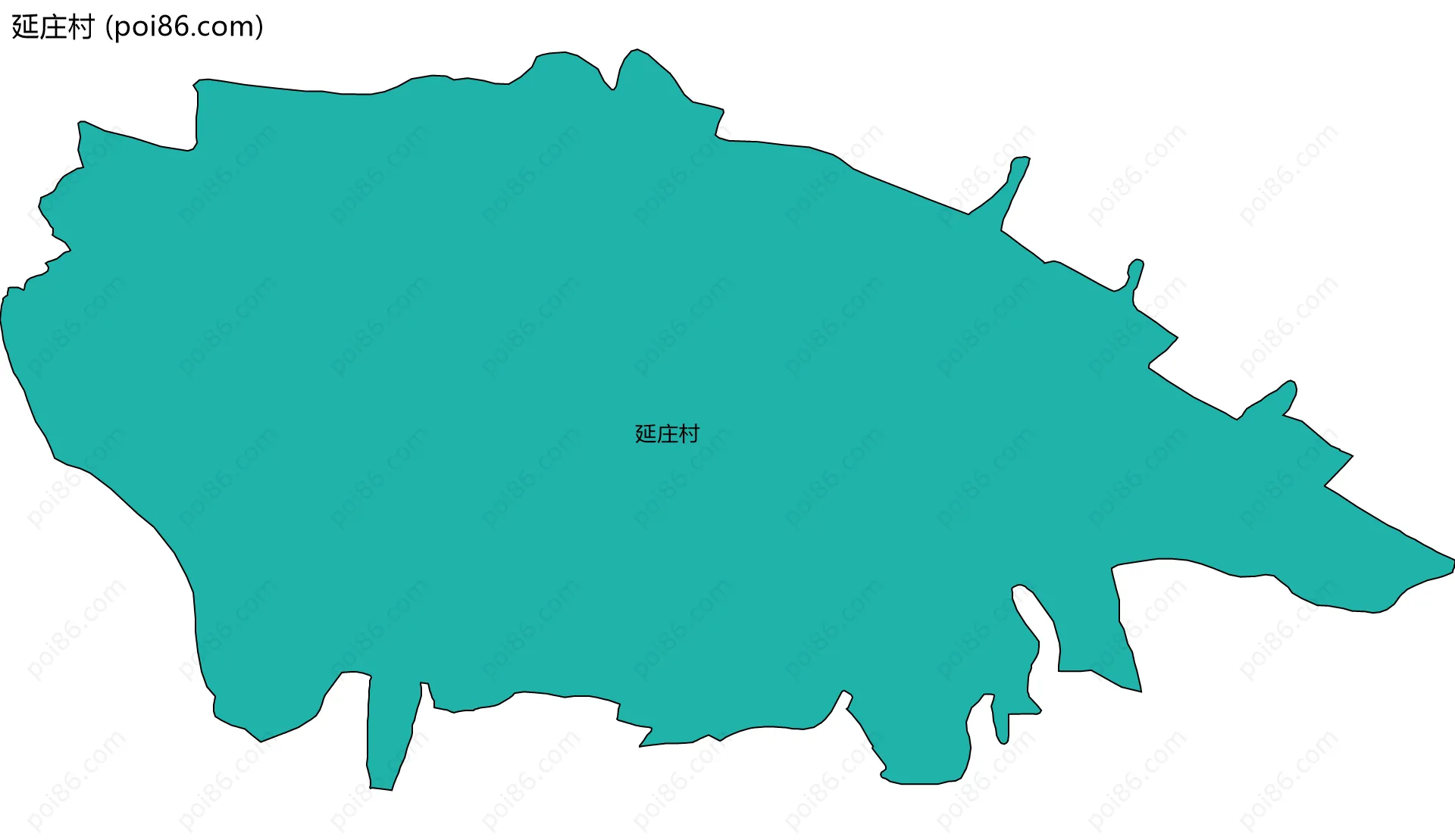 延庄村边界地图