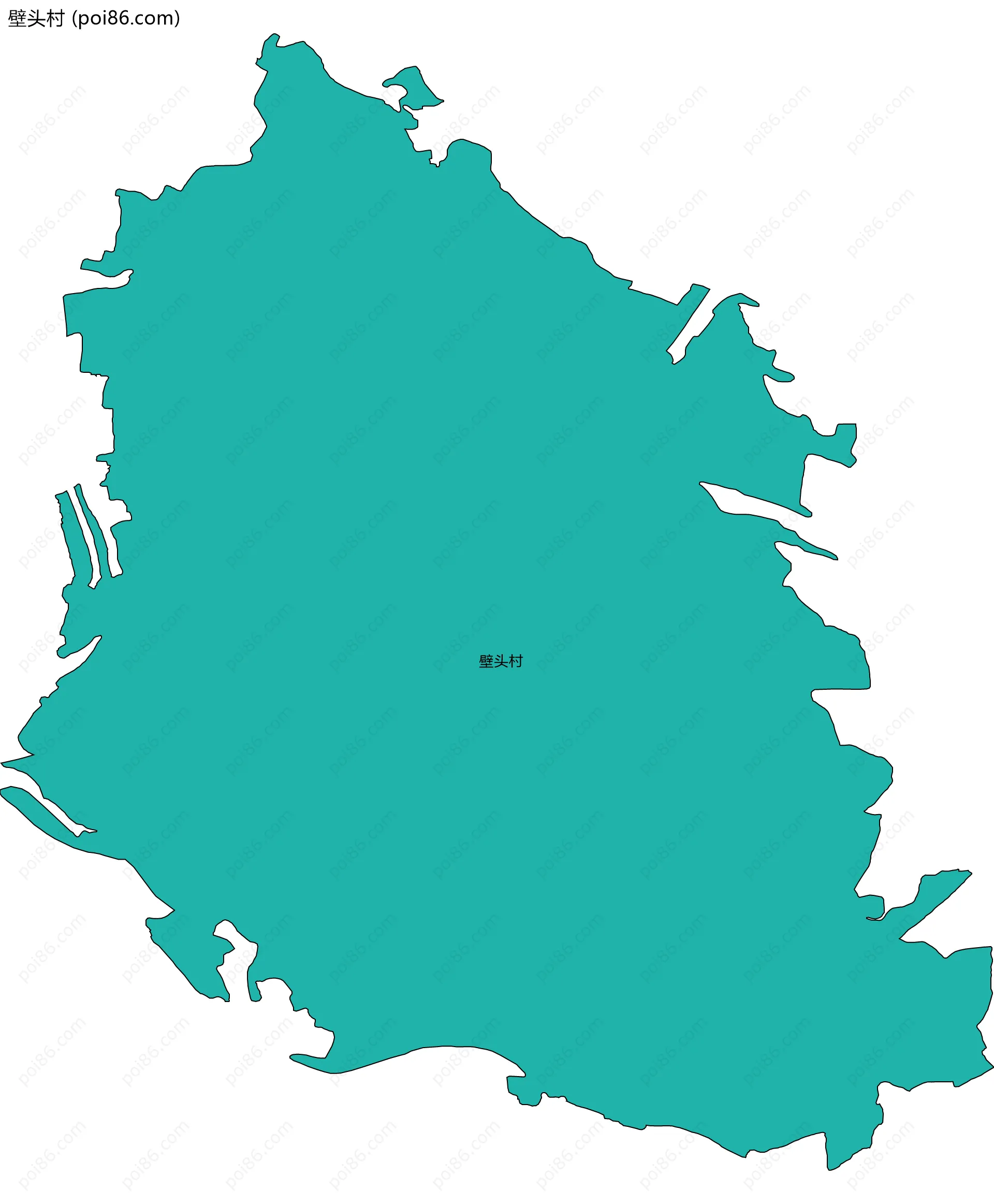 壁头村边界地图