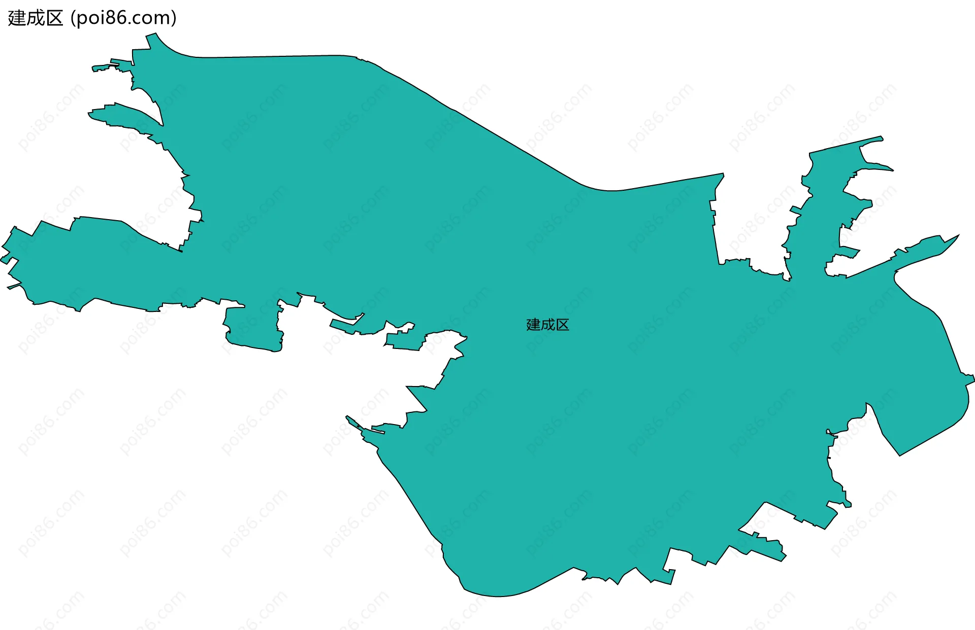 建成区边界地图