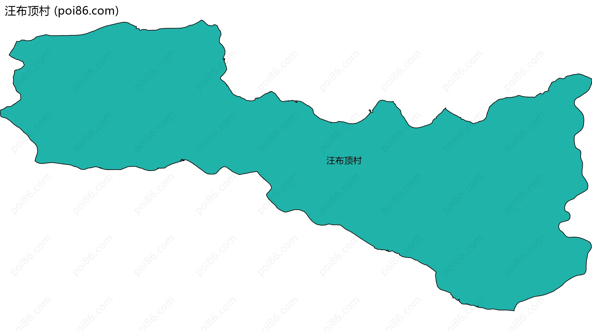 汪布顶村边界地图