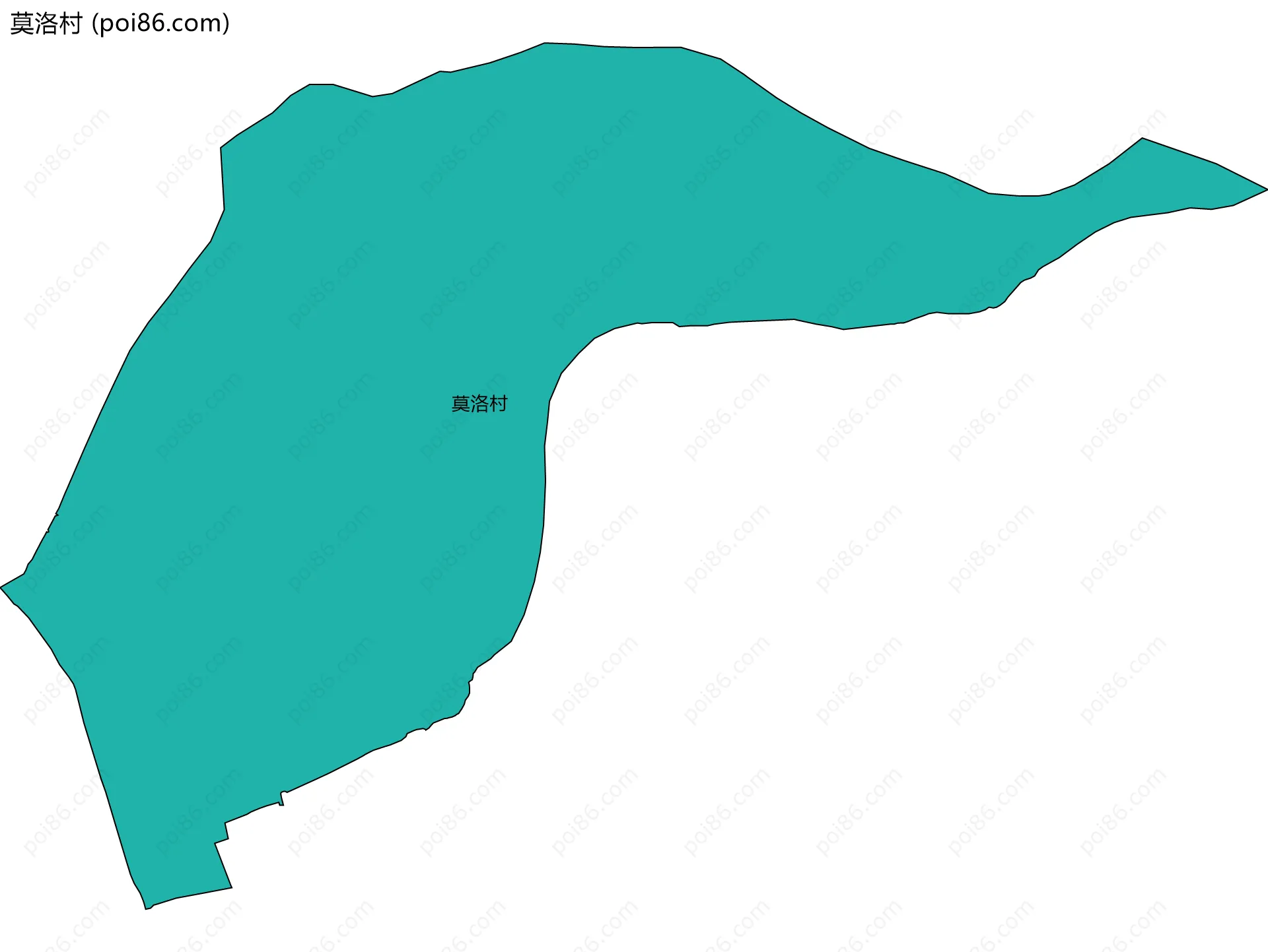 莫洛村边界地图
